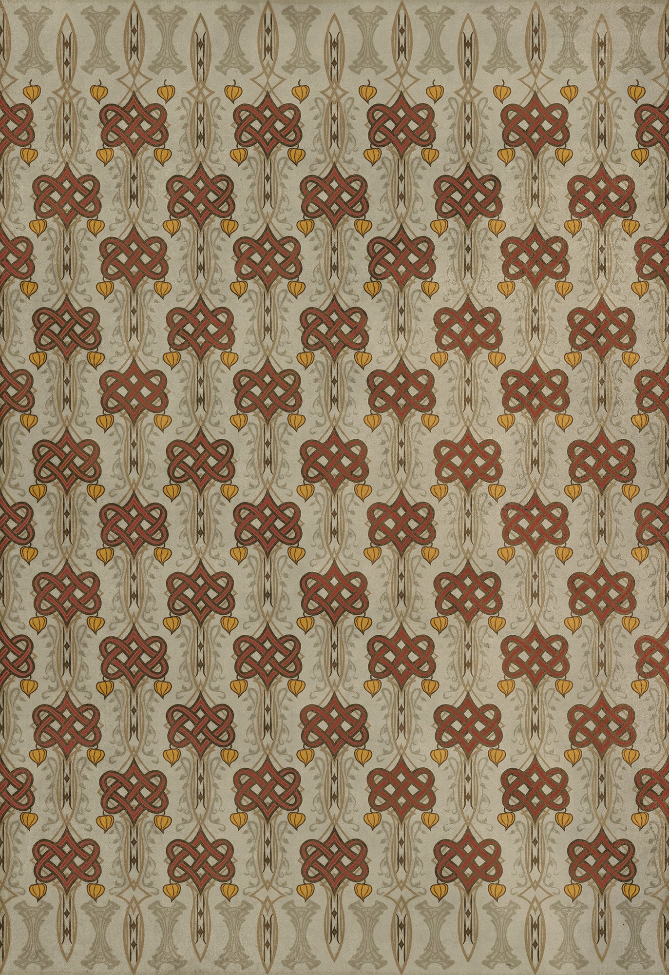 Artisanry - Lord Byron - Days Are Done 70x102 Vintage Vinyl Floorcloth