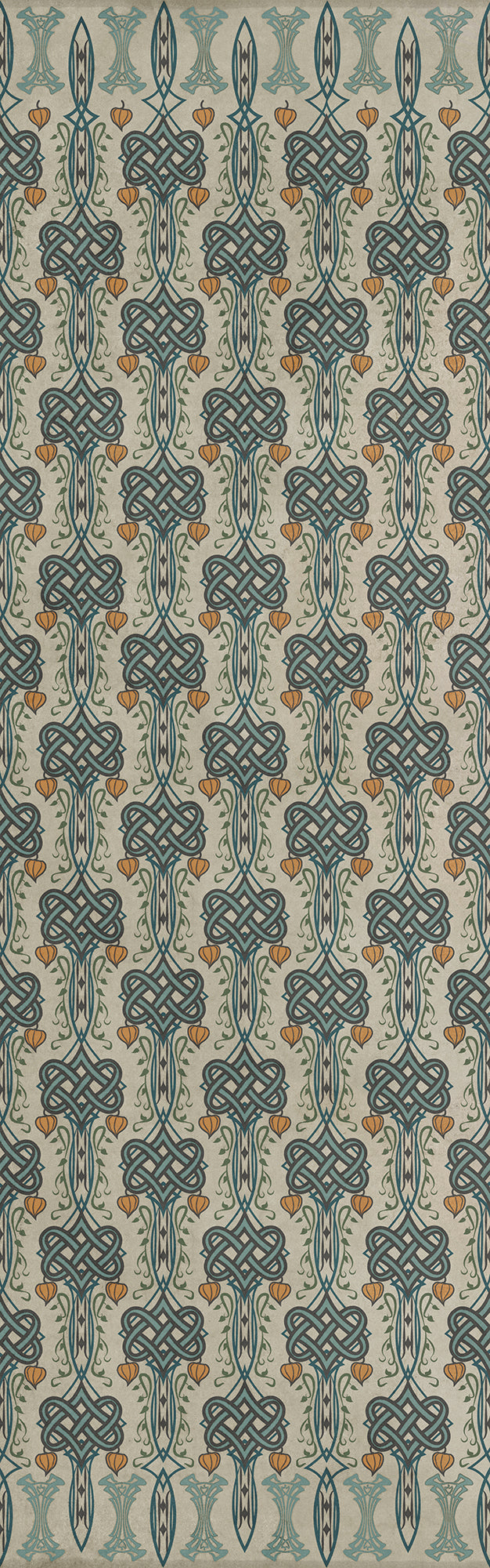 Artisanry - Lord Byron - I Speak Not 36x115 Vintage Vinyl Floorcloth