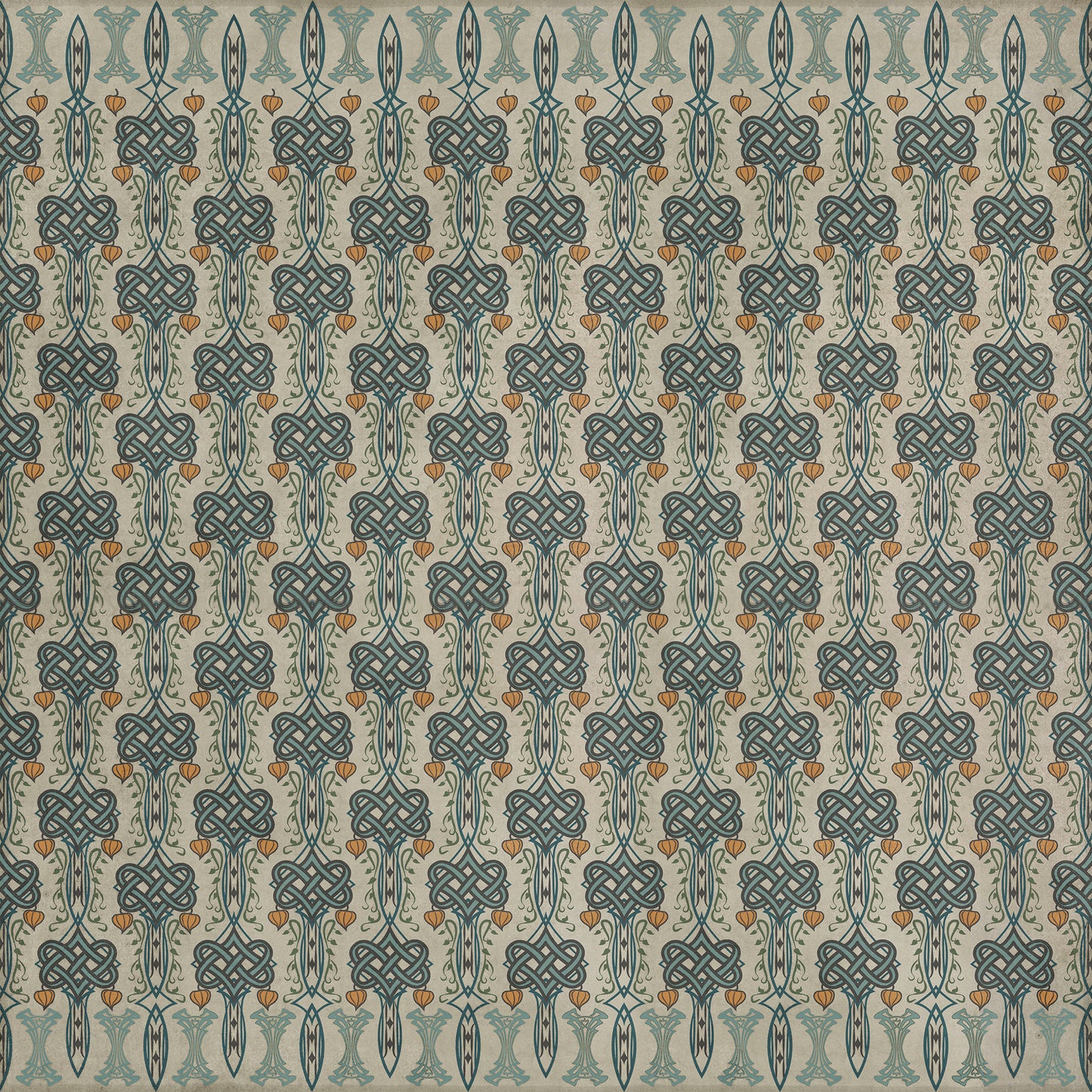 Artisanry - Lord Byron - I Speak Not 96x96 Vintage Vinyl Floorcloth