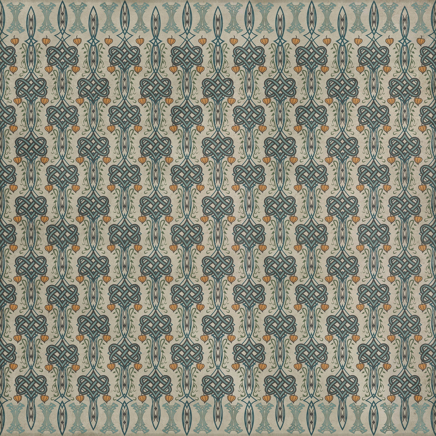 Artisanry - Lord Byron - I Speak Not 120x120 Vintage Vinyl Floorcloth