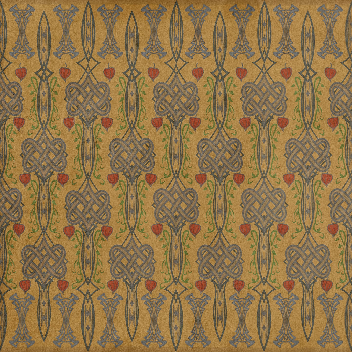 Artisanry - Lord Byron - It Is the Hour 36x36 Vintage Vinyl Floorcloth