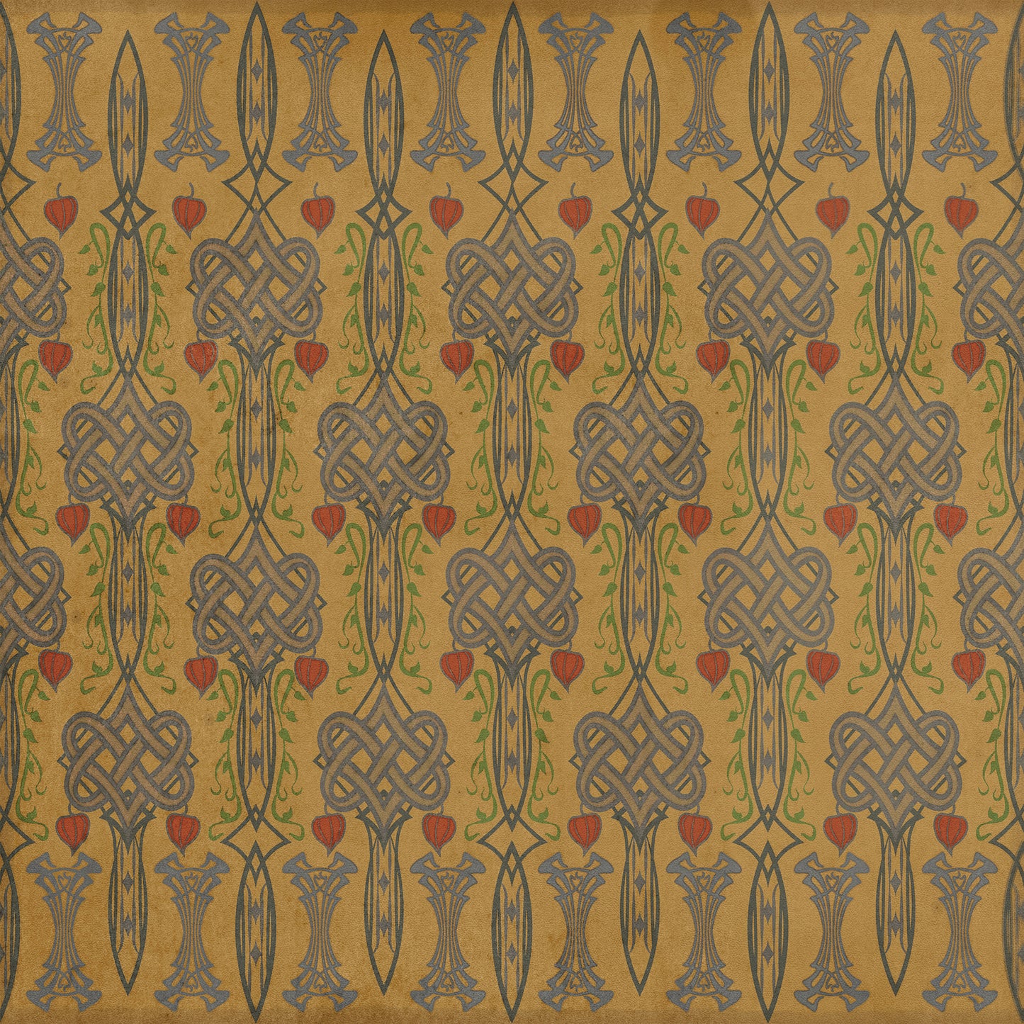 Artisanry - Lord Byron - It Is the Hour 48x48 Vintage Vinyl Floorcloth