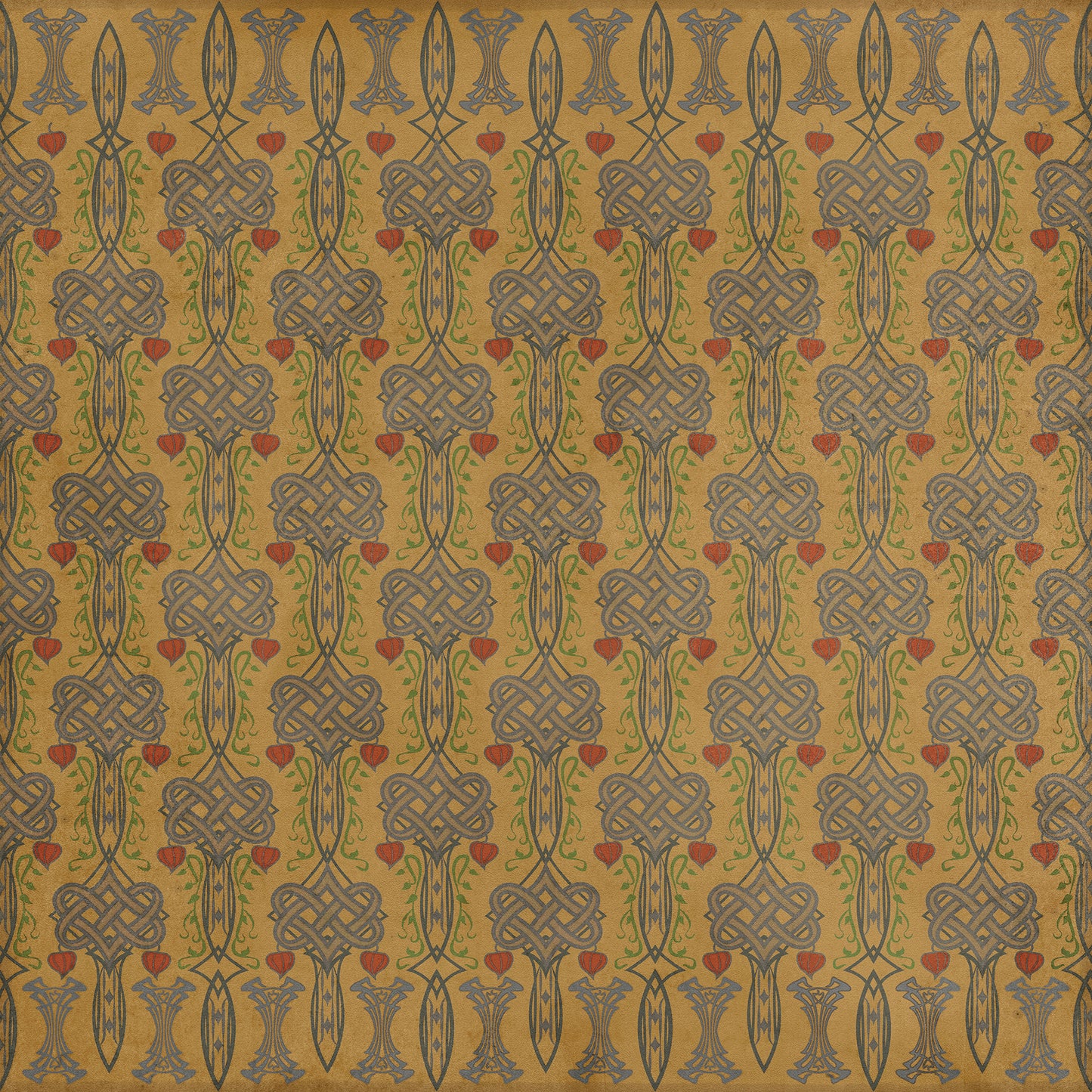 Artisanry - Lord Byron - It Is the Hour 60x60 Vintage Vinyl Floorcloth
