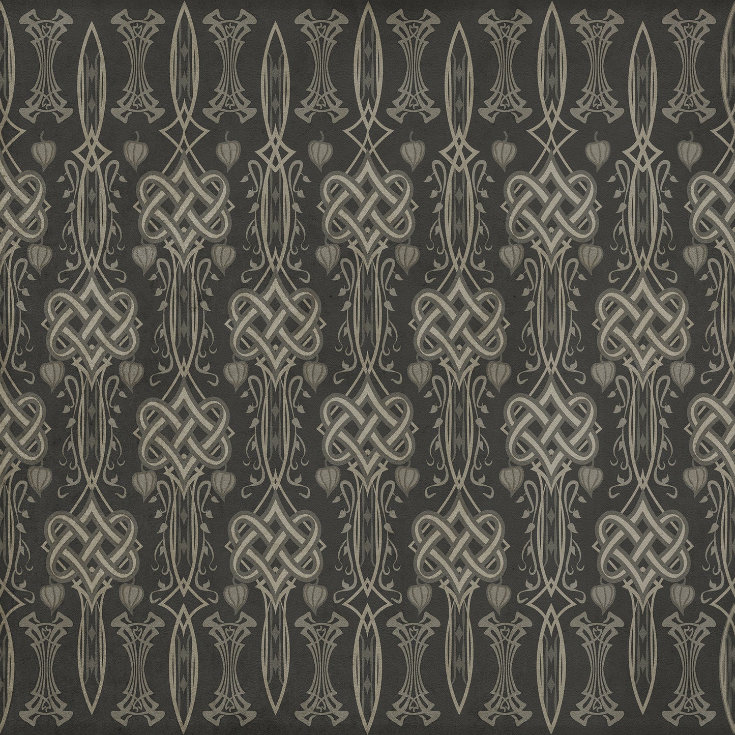 Artisanry - Lord Byron - She Walks In Beauty 48x48 Vintage Vinyl Floorcloth