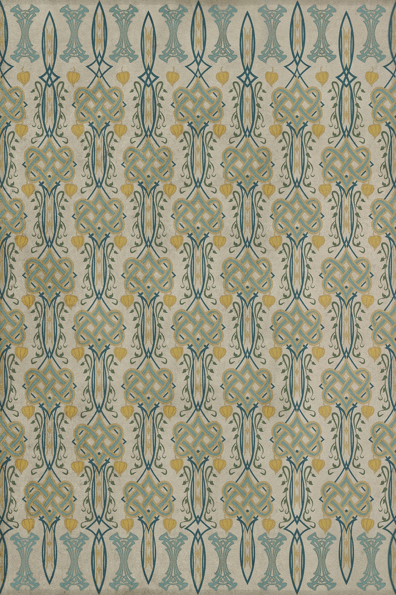 Artisanry - Lord Byron - Young and Fair 20x30 Vintage Vinyl Floorcloth