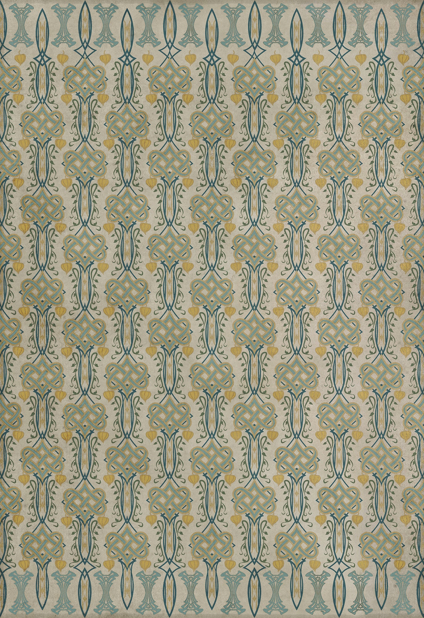 Artisanry - Lord Byron - Young and Fair 70x102 Vintage Vinyl Floorcloth
