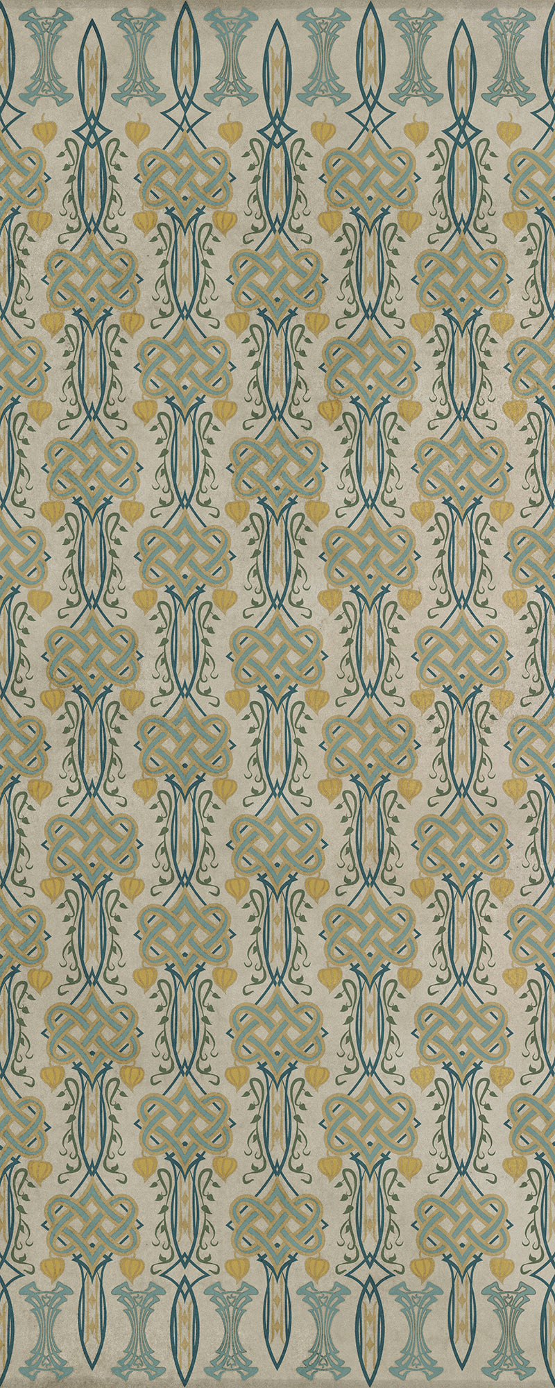 Artisanry - Lord Byron - Young and Fair 36x90 Vintage Vinyl Floorcloth