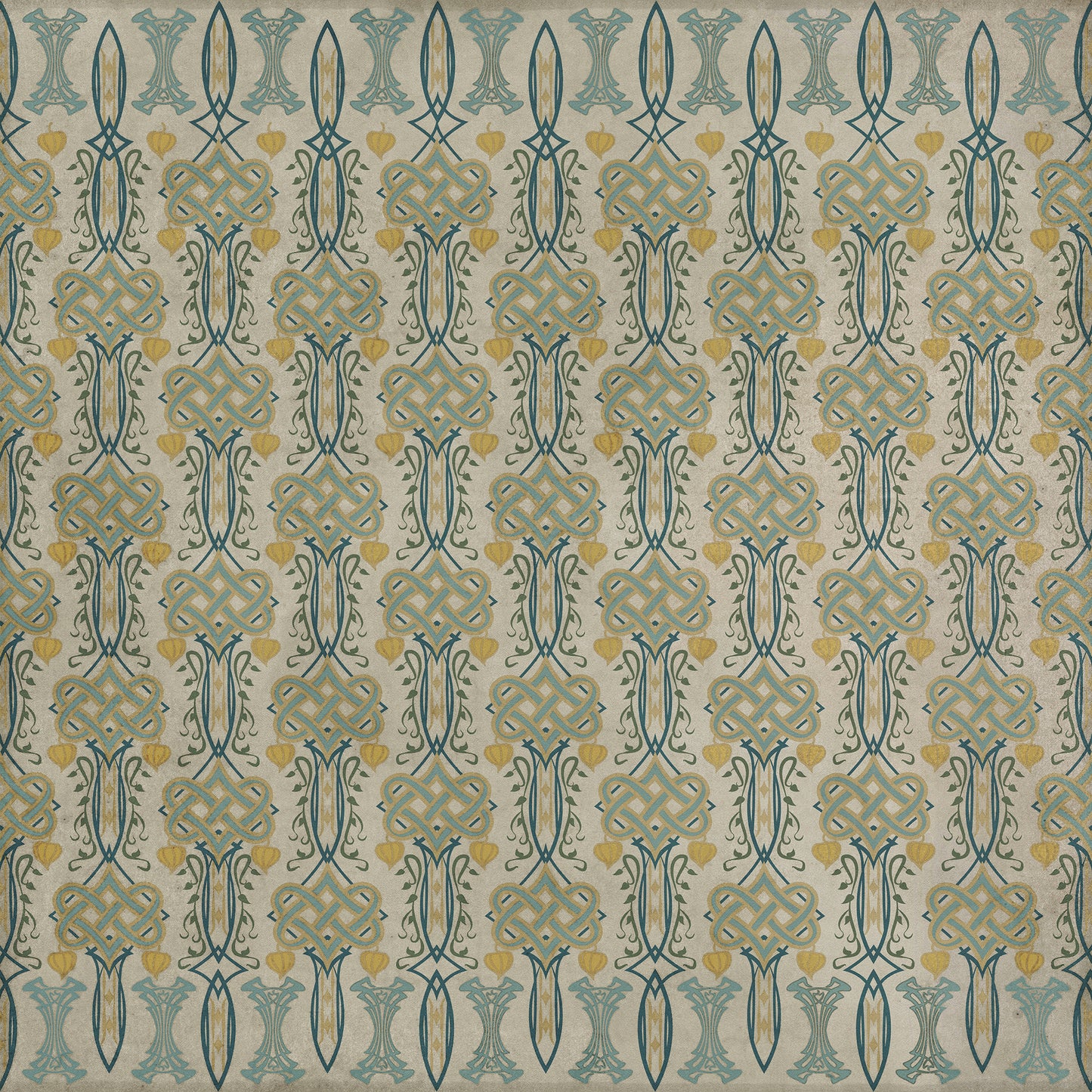 Artisanry - Lord Byron - Young and Fair 72x72 Vintage Vinyl Floorcloth