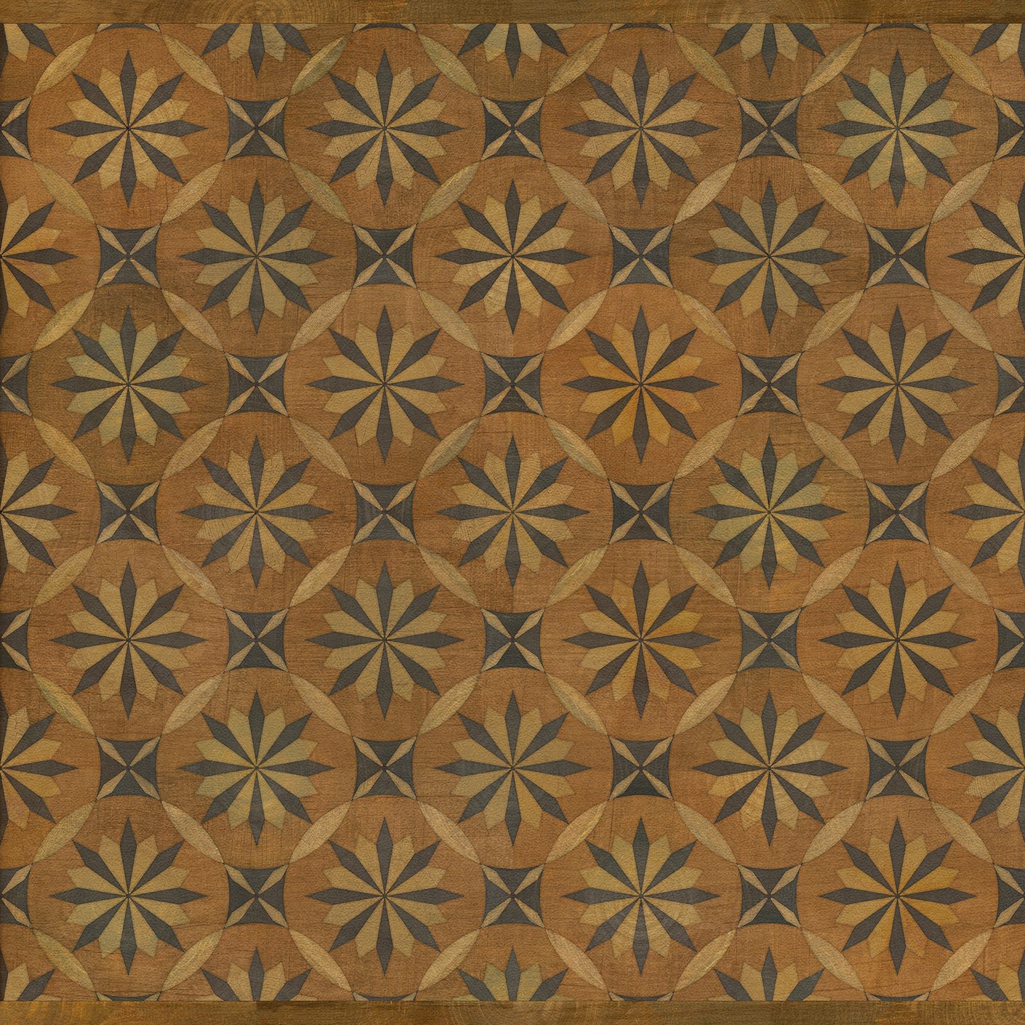 Artisanry - Roycrofter - Art and Life 36x36 Vintage Vinyl Floorcloth