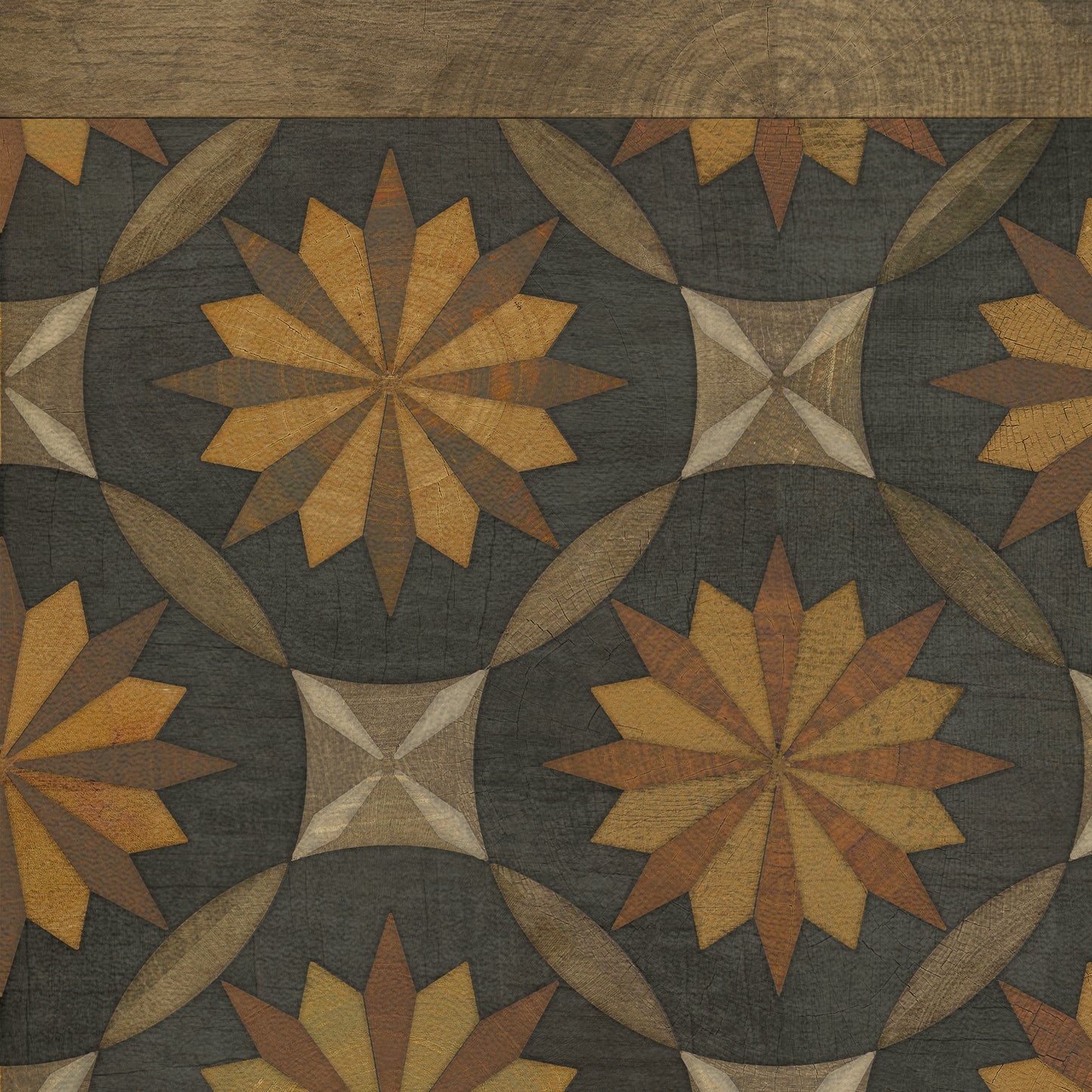Artisanry - Roycrofter - As it Seems to Me 38x56 Vintage Vinyl Floorcloth