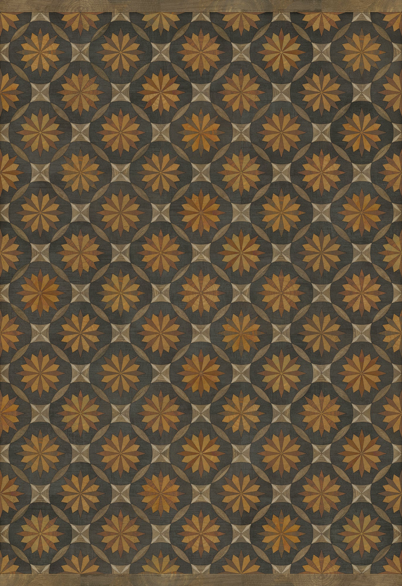 Artisanry - Roycrofter - As it Seems to Me 70x102 Vintage Vinyl Floorcloth