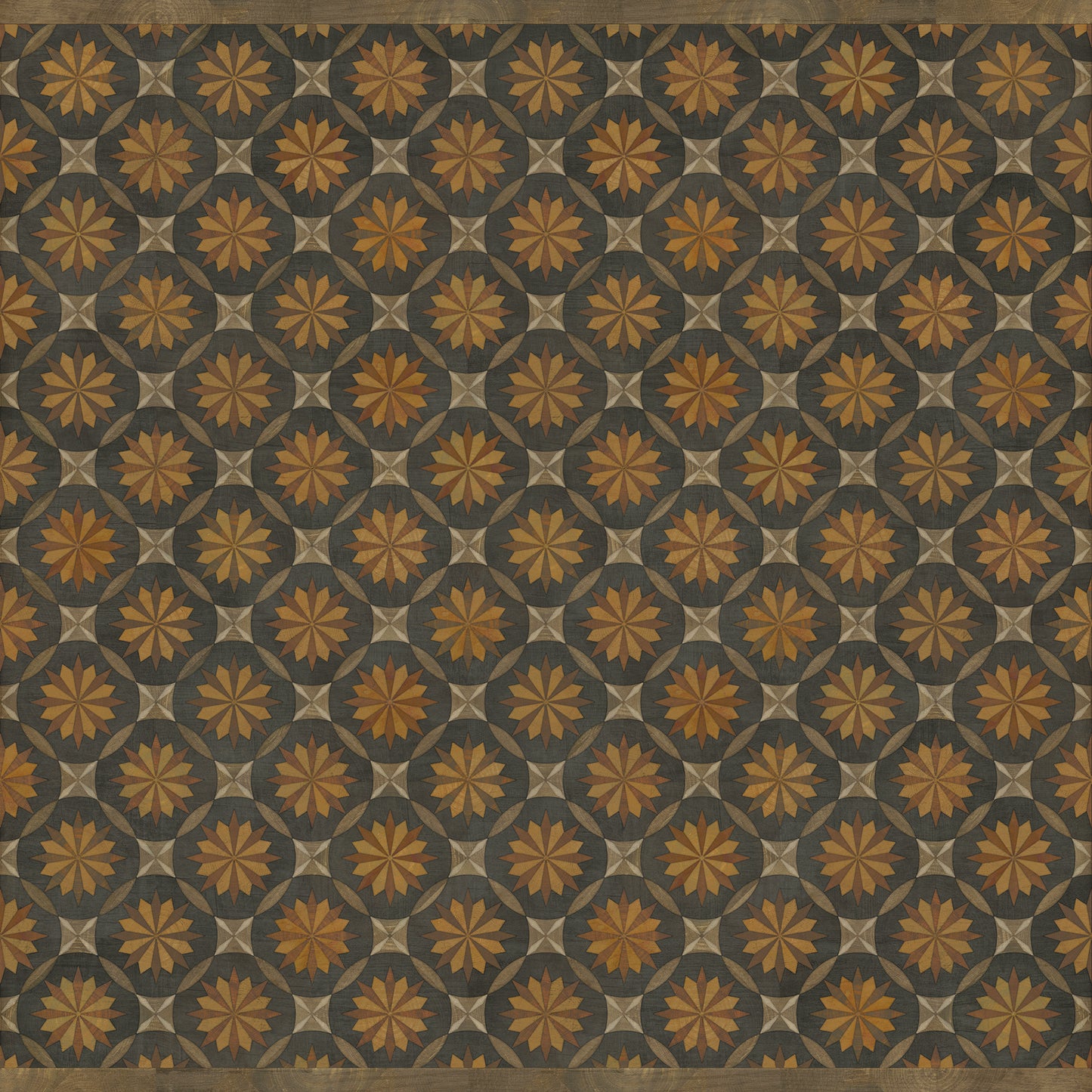 Artisanry - Roycrofter - As it Seems to Me 96x96 Vintage Vinyl Floorcloth