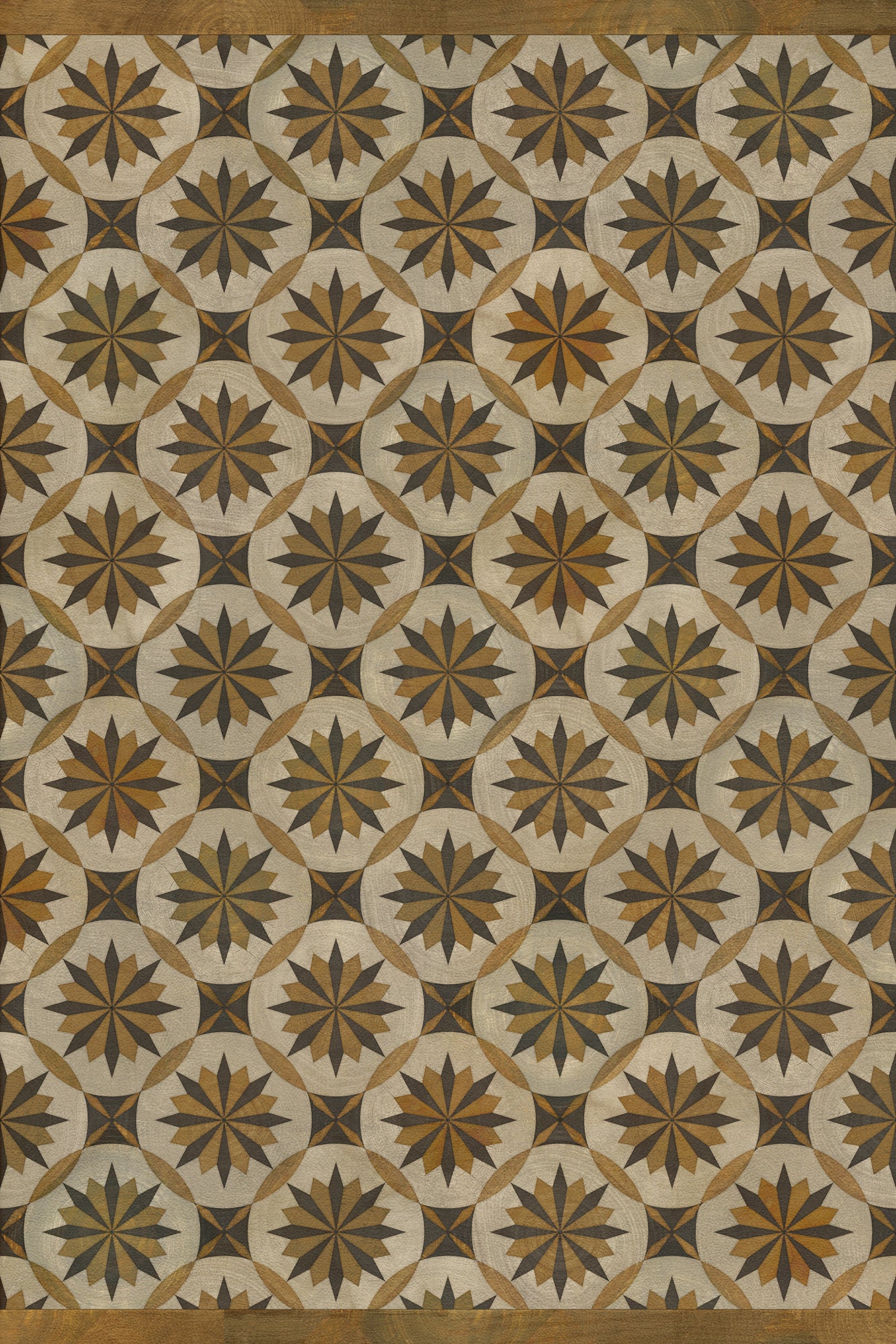 Artisanry - Roycrofter - Essay on Friendship 20x30 Vintage Vinyl Floorcloth