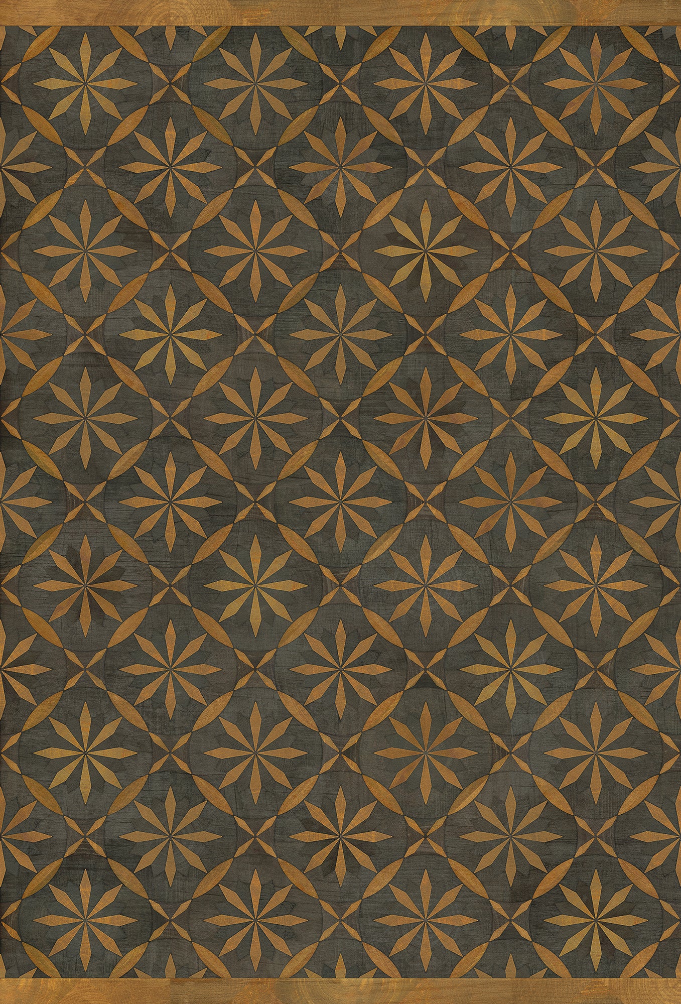 Artisanry - Roycrofter - No Enemy but Himself 38x56 Vintage Vinyl Floorcloth