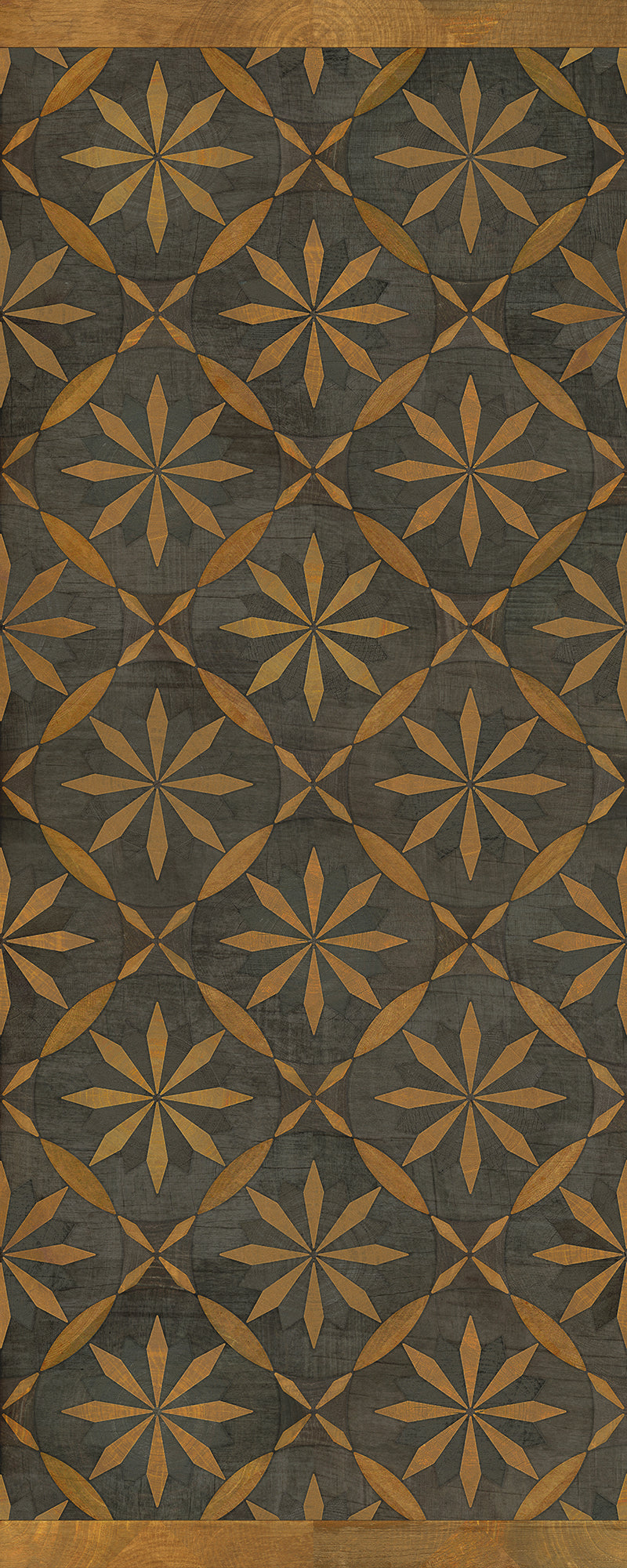 Artisanry - Roycrofter - No Enemy but Himself 36x90 Vintage Vinyl Floorcloth
