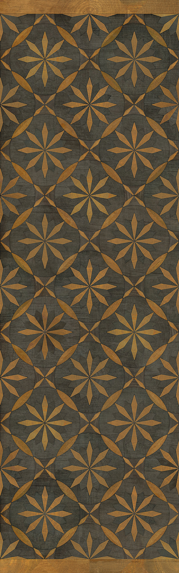 Artisanry - Roycrofter - No Enemy but Himself 36x115 Vintage Vinyl Floorcloth
