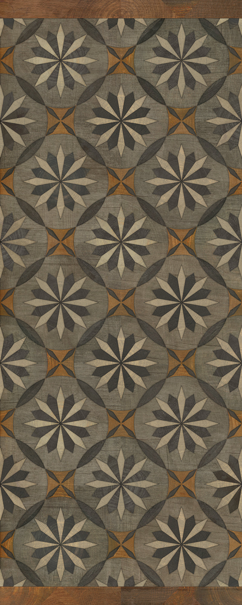 Artisanry - Roycrofter - The Intellectual Life 36x90 Vintage Vinyl Floorcloth