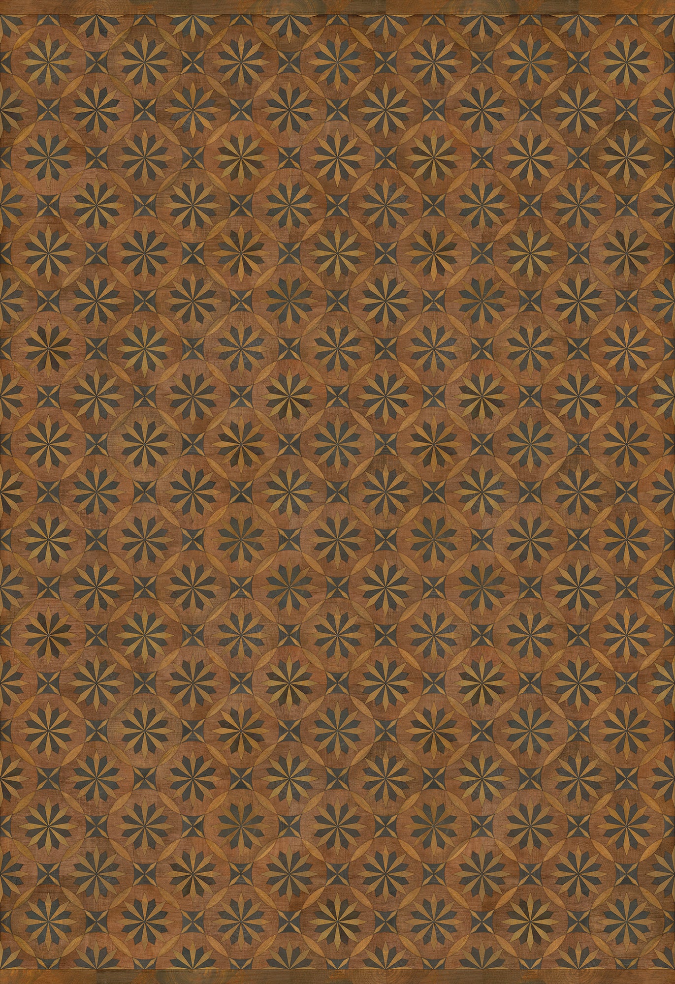 Artisanry - Roycrofter - Time and Chance 96x140 Vintage Vinyl Floorcloth
