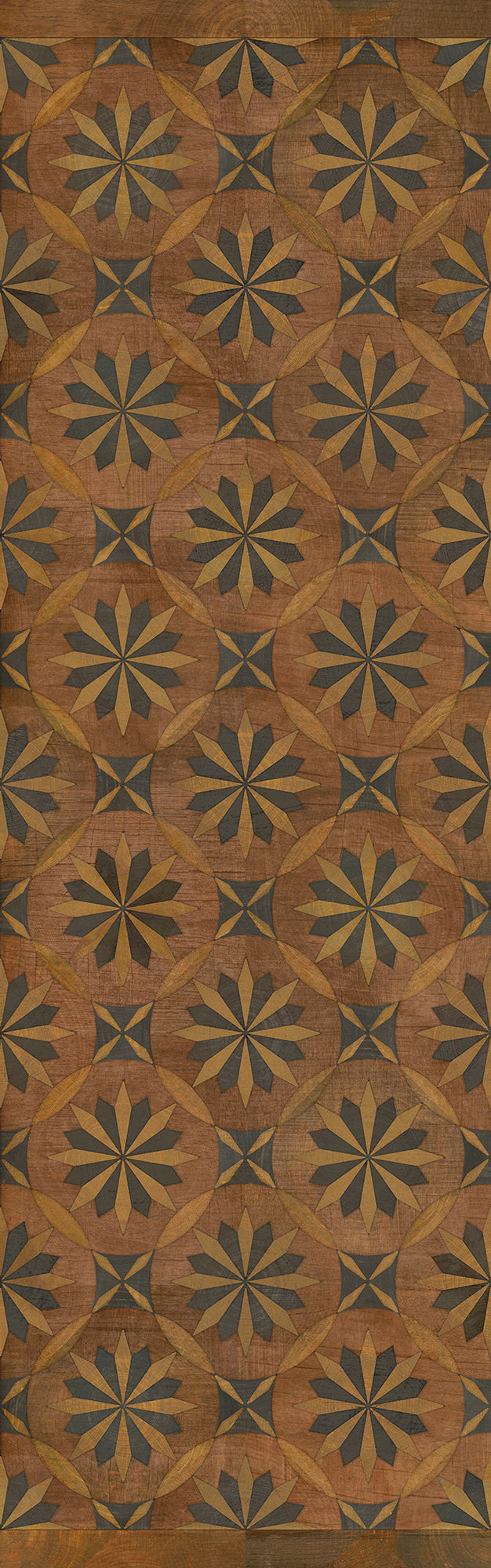 Artisanry - Roycrofter - Time and Chance 36x115 Vintage Vinyl Floorcloth