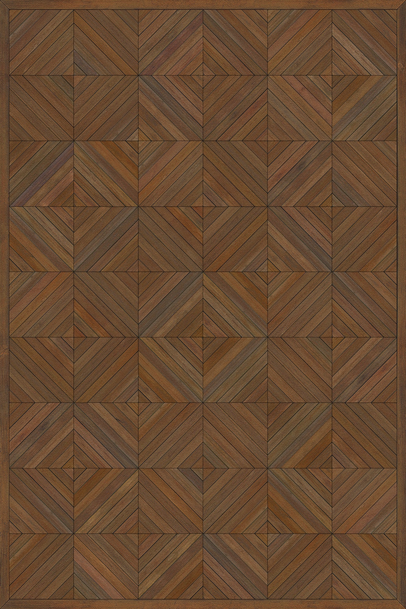 Artisanry - School of Thought - A Quick Study 20x30 Vintage Vinyl Floorcloth