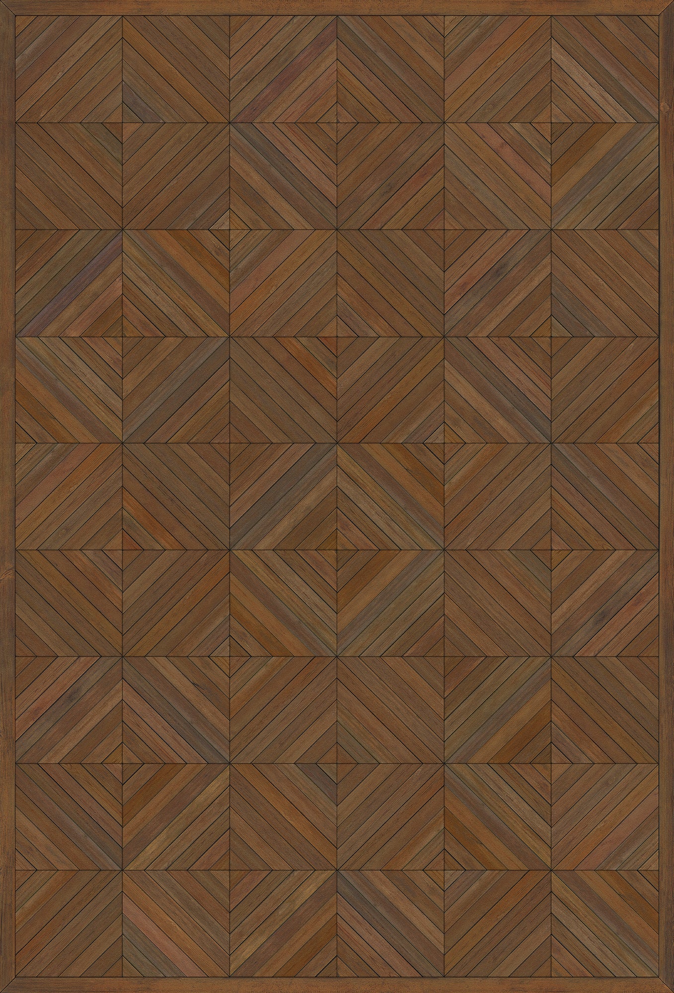 Artisanry - School of Thought - A Quick Study 38x56 Vintage Vinyl Floorcloth