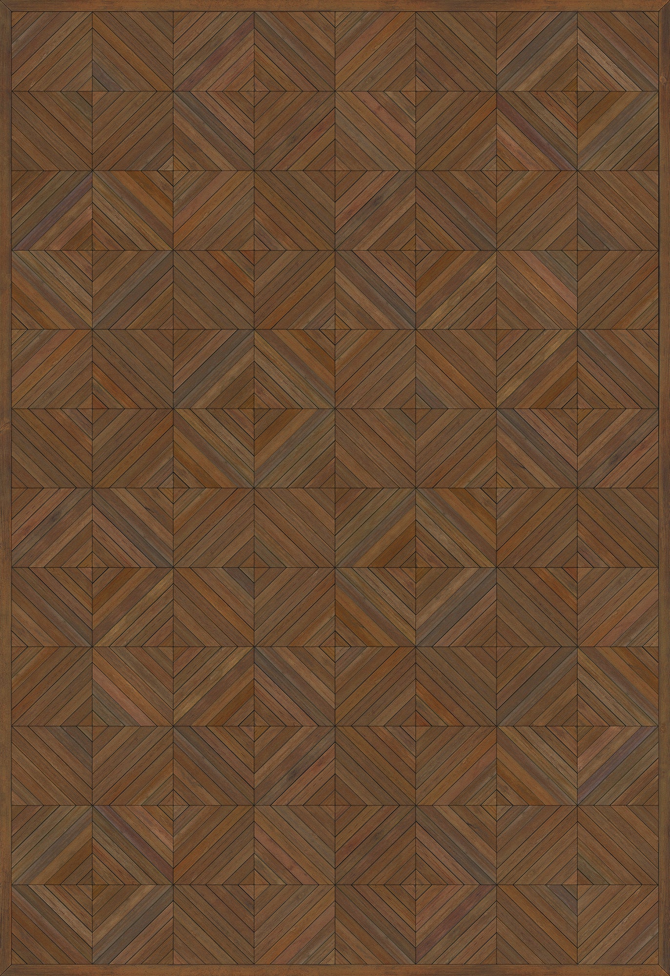 Artisanry - School of Thought - A Quick Study 70x102 Vintage Vinyl Floorcloth