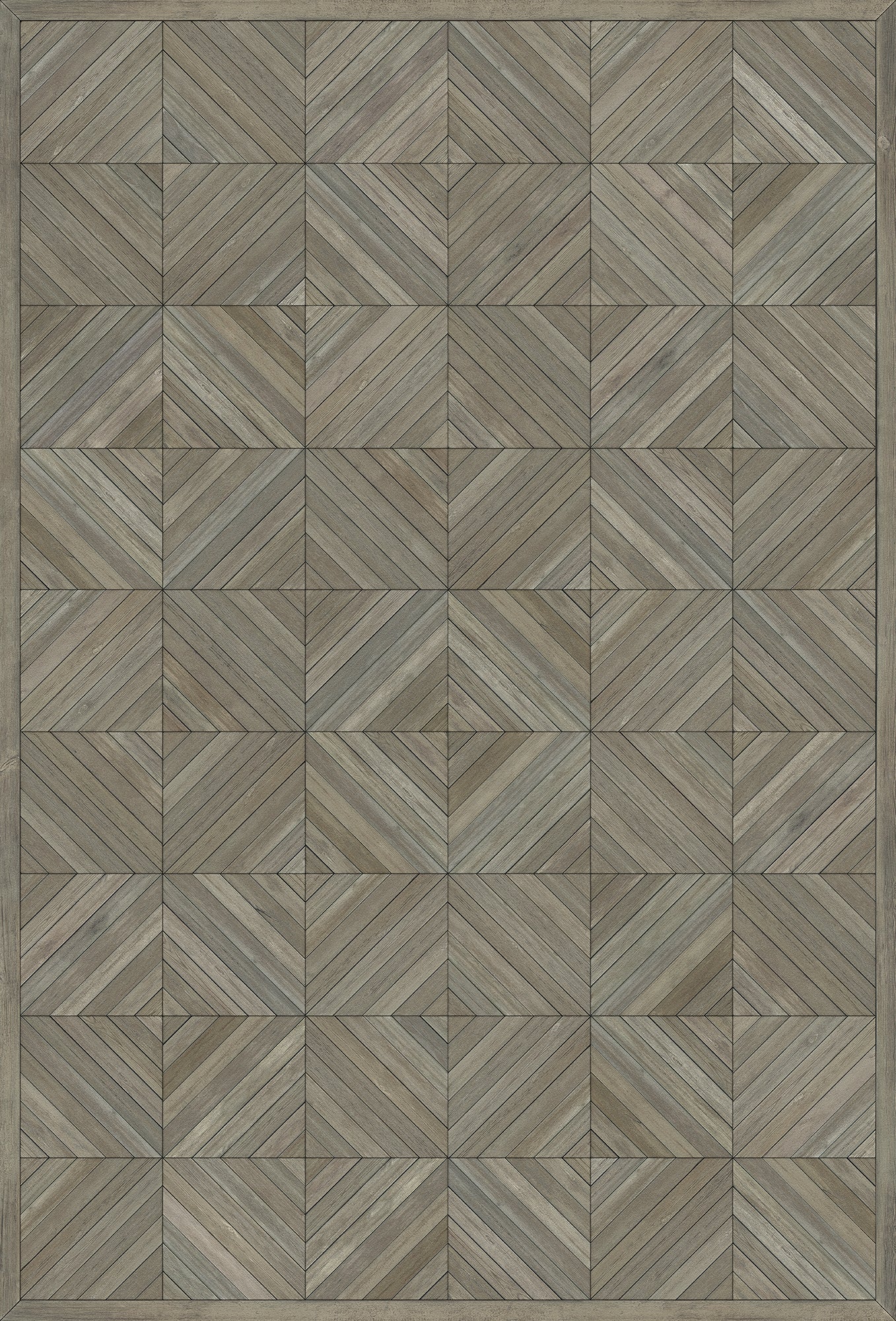 Artisanry - School of Thought - Applying Thought 38x56 Vintage Vinyl Floorcloth
