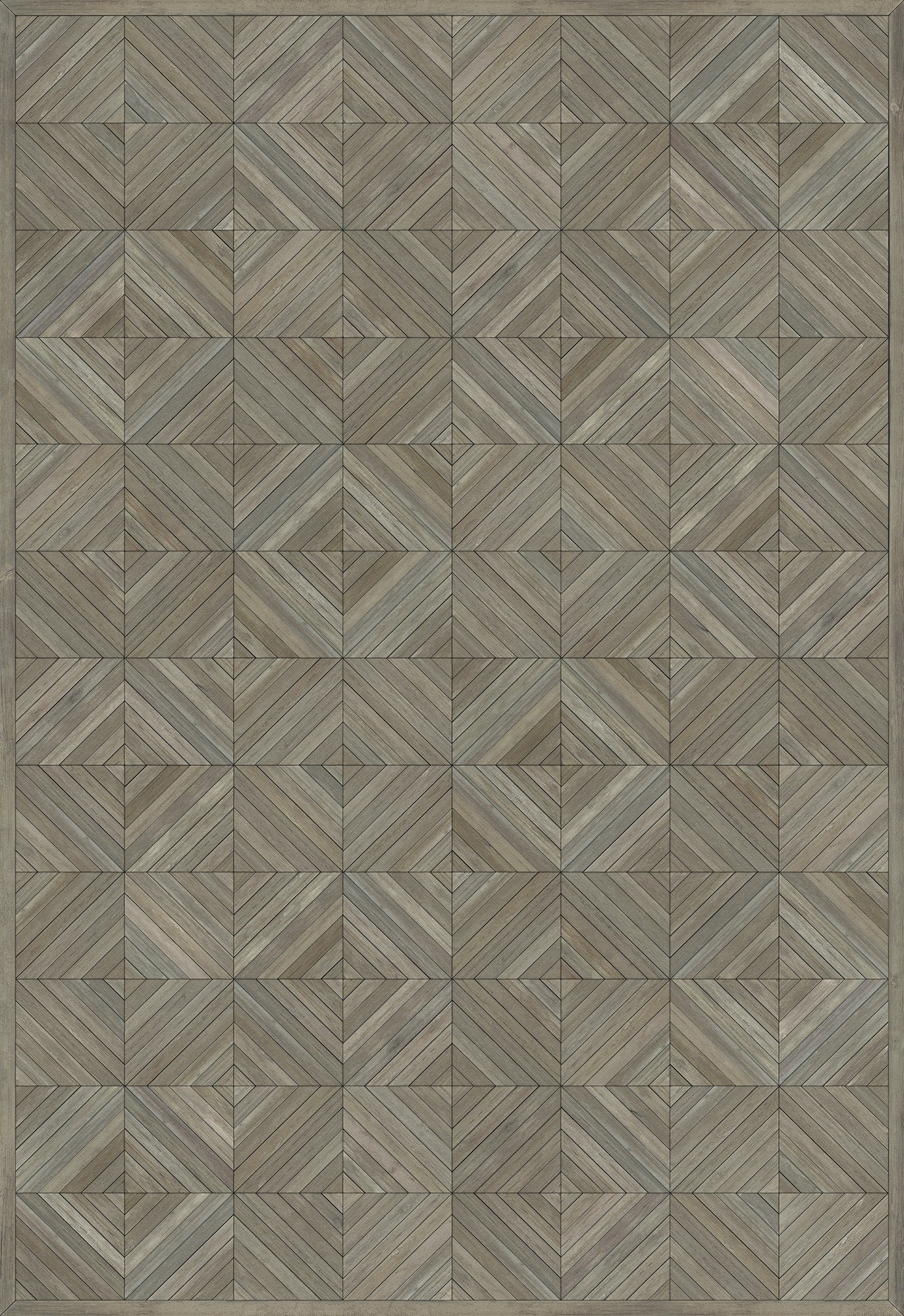 Artisanry - School of Thought - Applying Thought 70x102 Vintage Vinyl Floorcloth