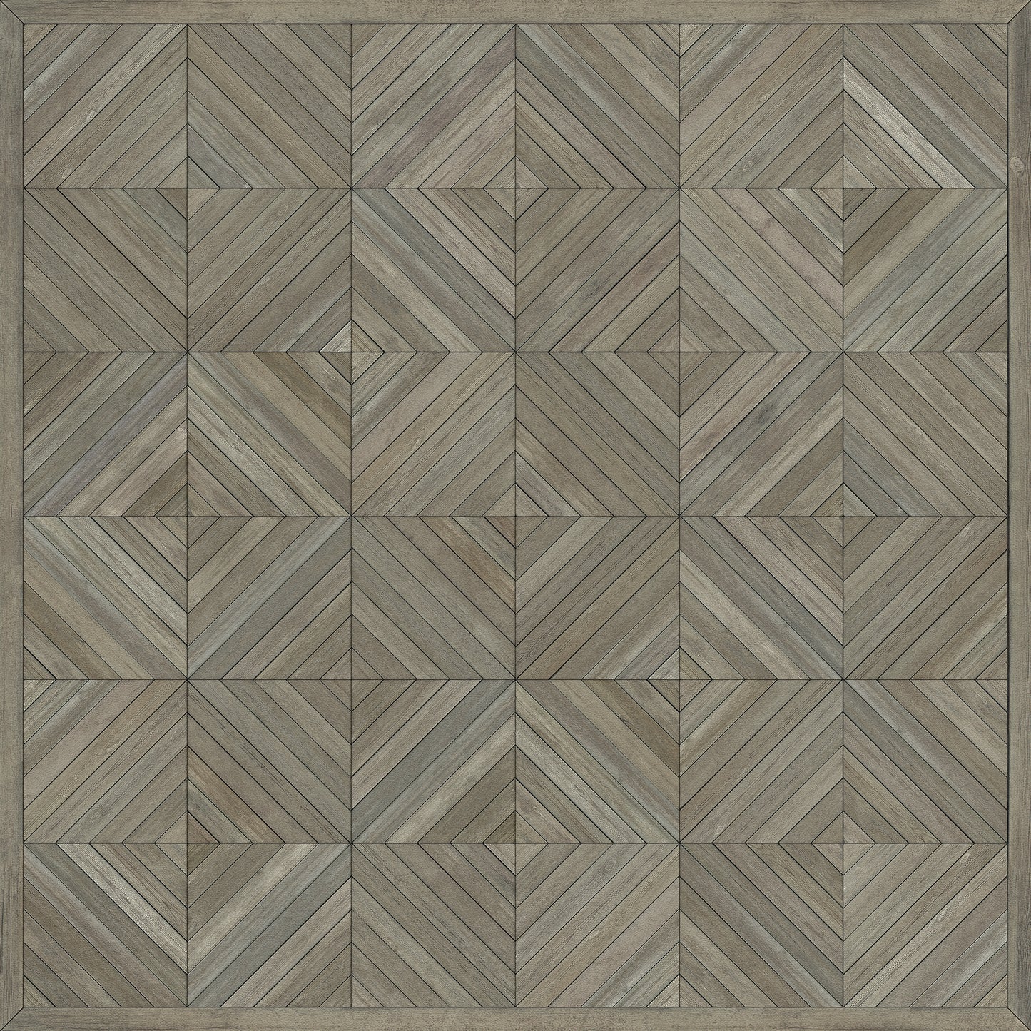 Artisanry - School of Thought - Applying Thought 48x48 Vintage Vinyl Floorcloth
