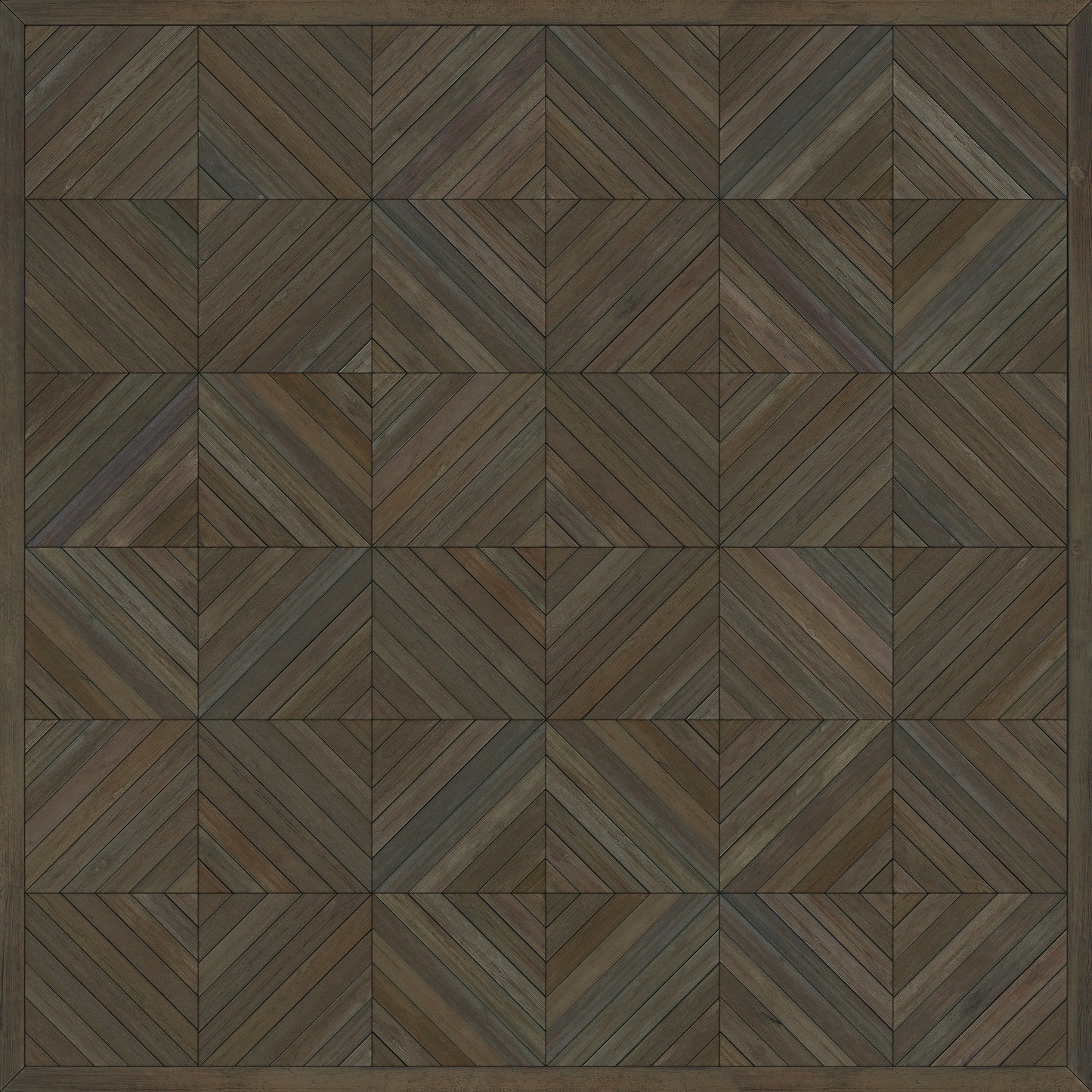 Artisanry - School of Thought - So to Speak 36x36 Vintage Vinyl Floorcloth