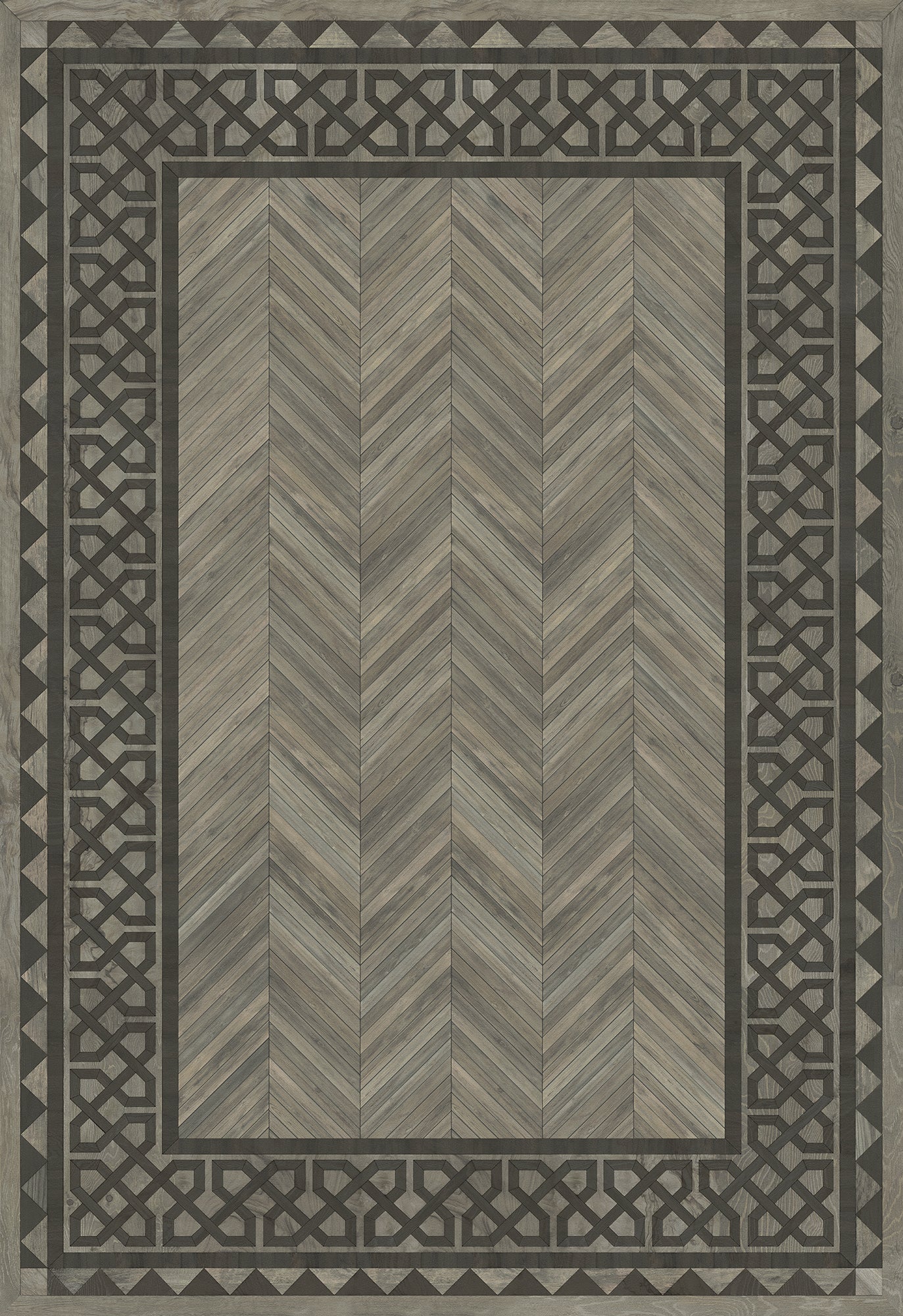 Artisanry - University - Columbia 70x102 Vintage Vinyl Floorcloth