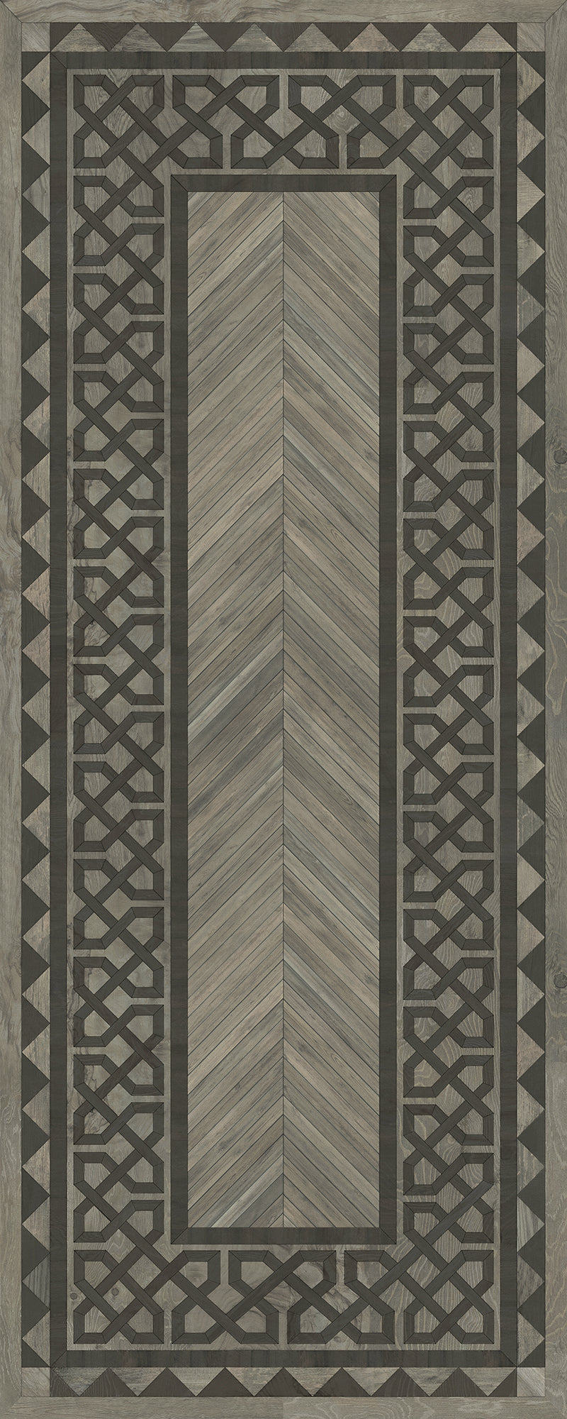 Artisanry - University - Columbia 36x90 Vintage Vinyl Floorcloth