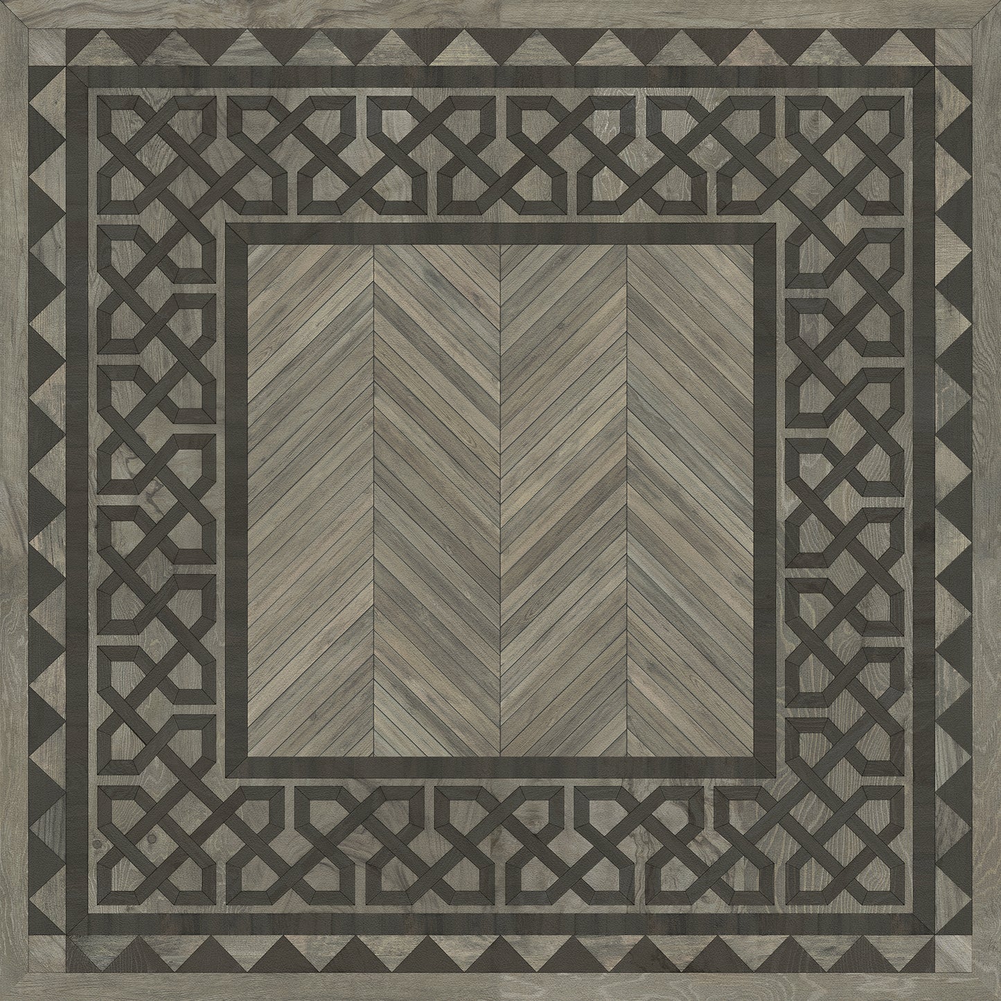 Artisanry - University - Columbia 48x48 Vintage Vinyl Floorcloth