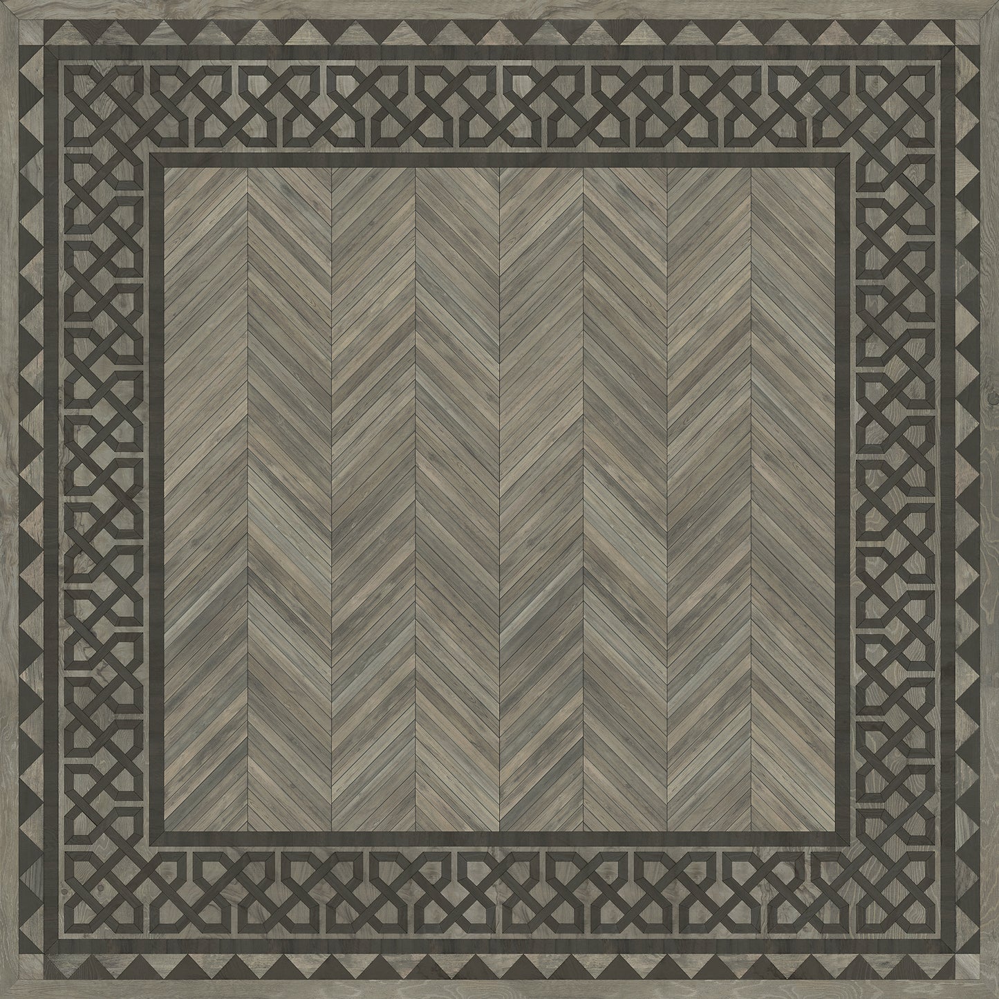 Artisanry - University - Columbia 96x96 Vintage Vinyl Floorcloth