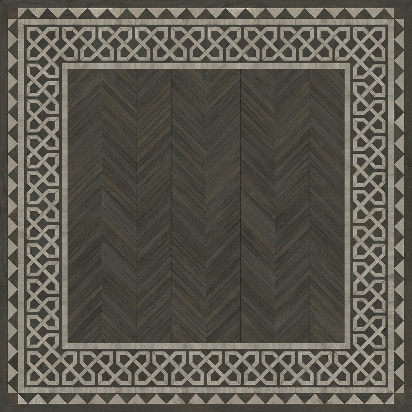 Artisanry - University - Duke 120x120 Vintage Vinyl Floorcloth
