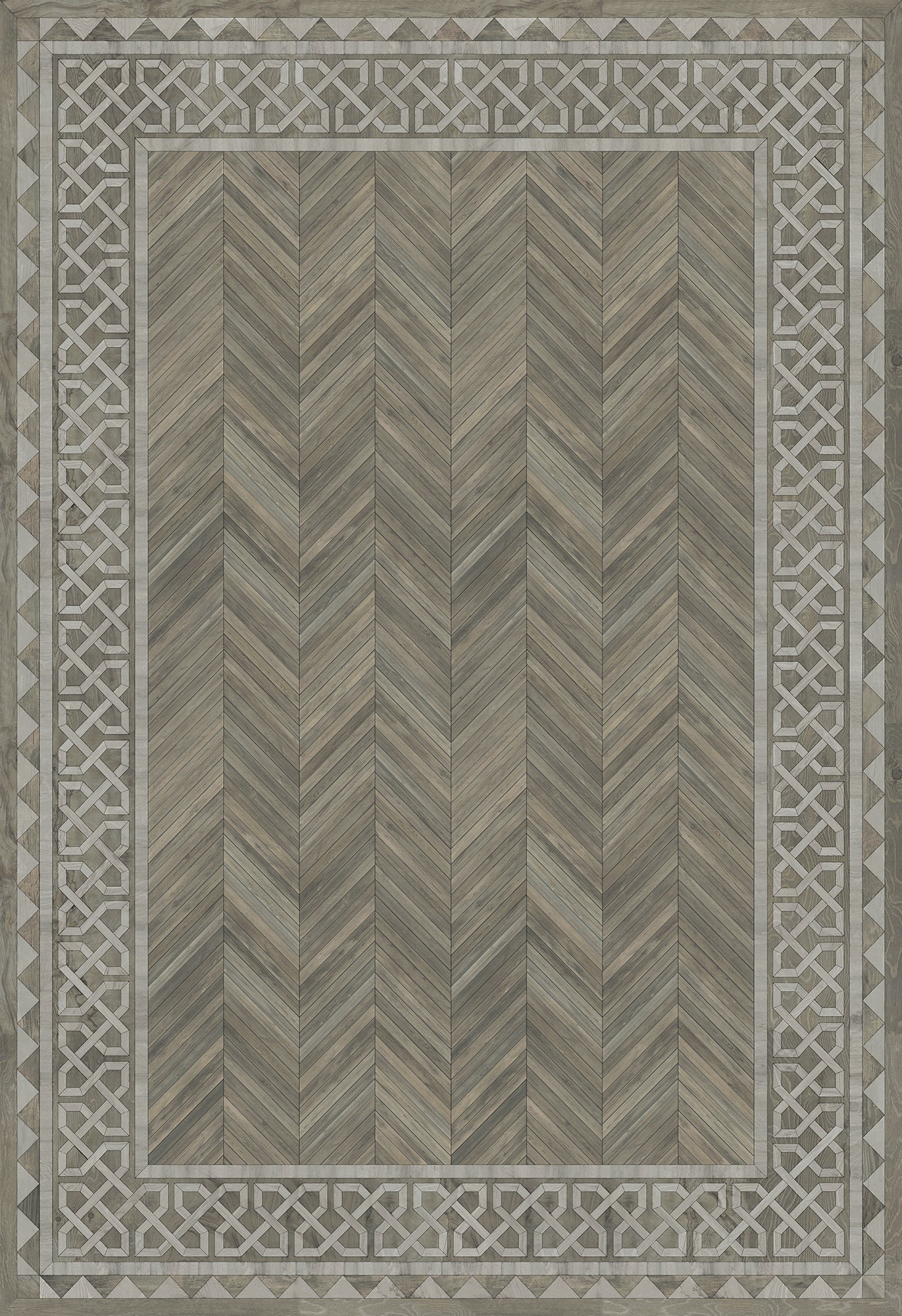Artisanry - University - Glasgow 96x140 Vintage Vinyl Floorcloth