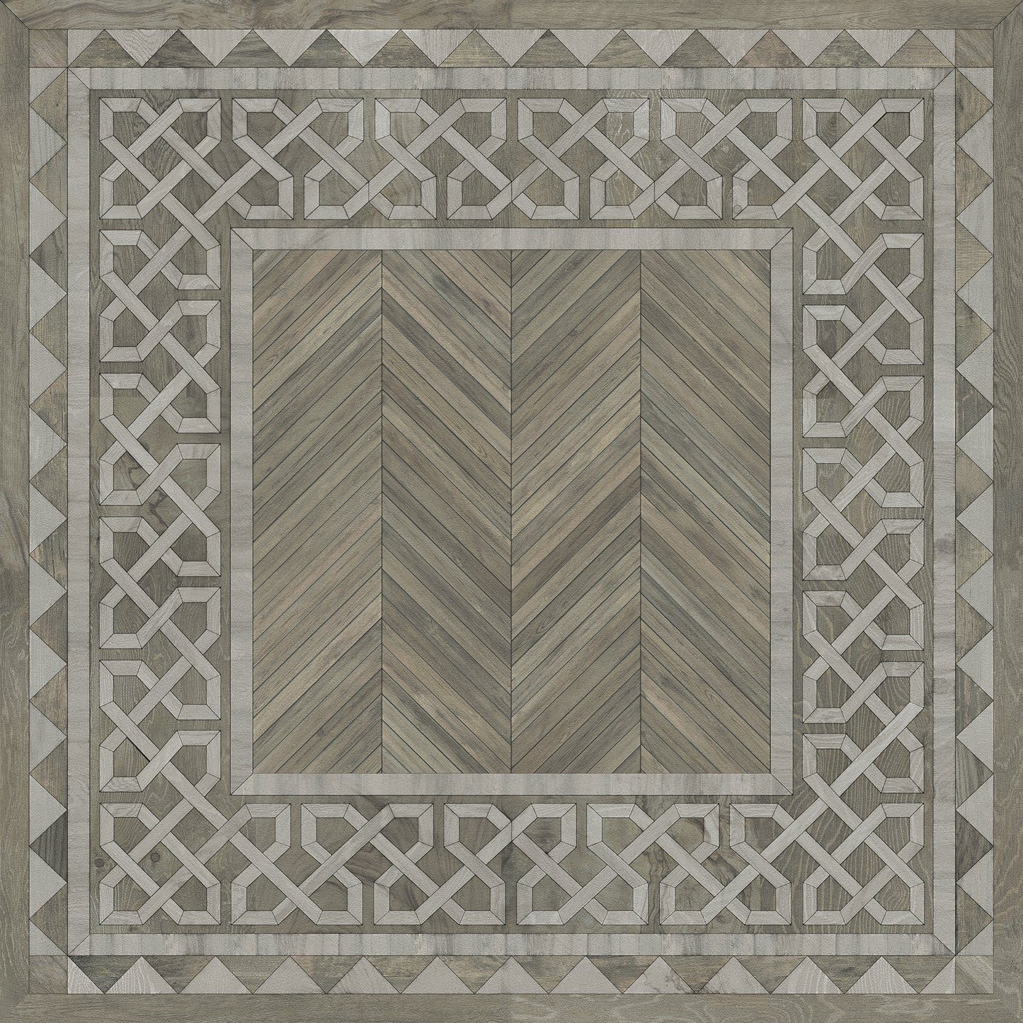 Artisanry - University - Glasgow 48x48 Vintage Vinyl Floorcloth