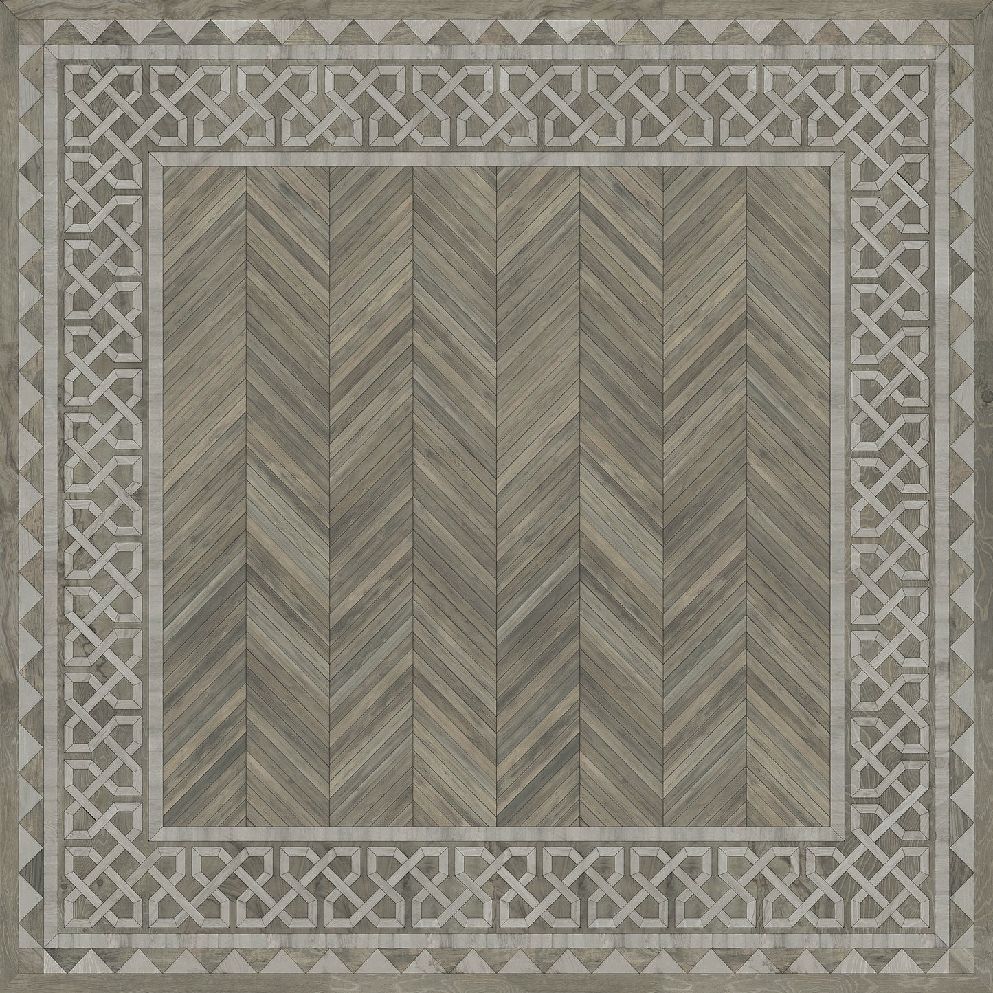 Artisanry - University - Glasgow 96x96 Vintage Vinyl Floorcloth