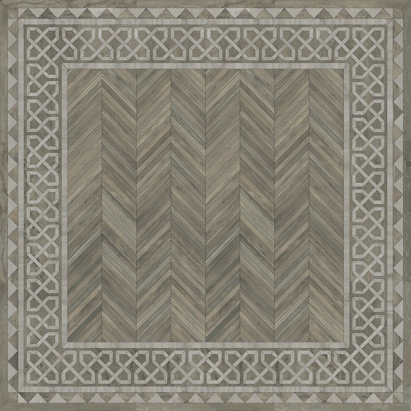 Artisanry - University - Glasgow 120x120 Vintage Vinyl Floorcloth
