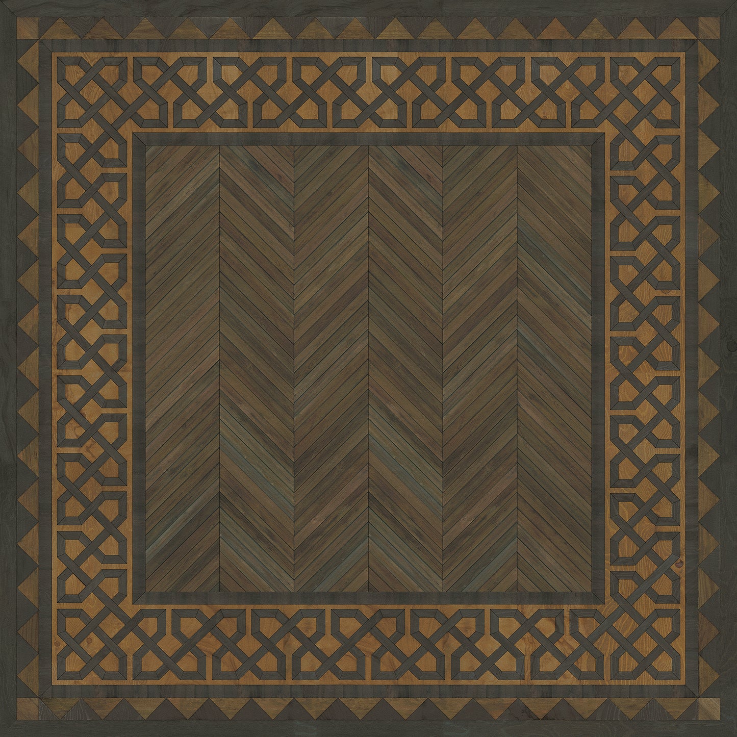 Artisanry - University - Harvard 72x72 Vintage Vinyl Floorcloth