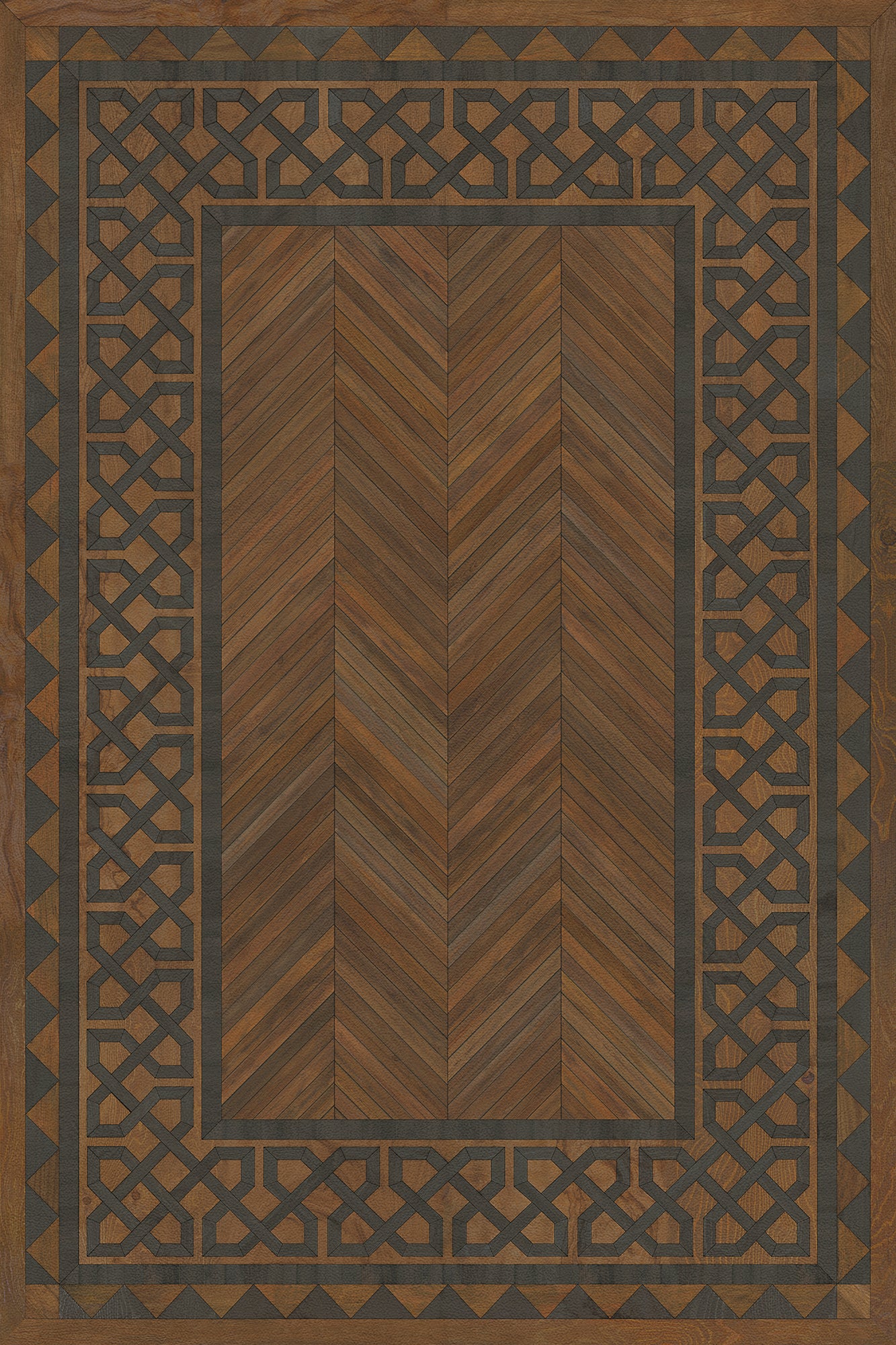 Artisanry - University - Oxford 20x30 Vintage Vinyl Floorcloth
