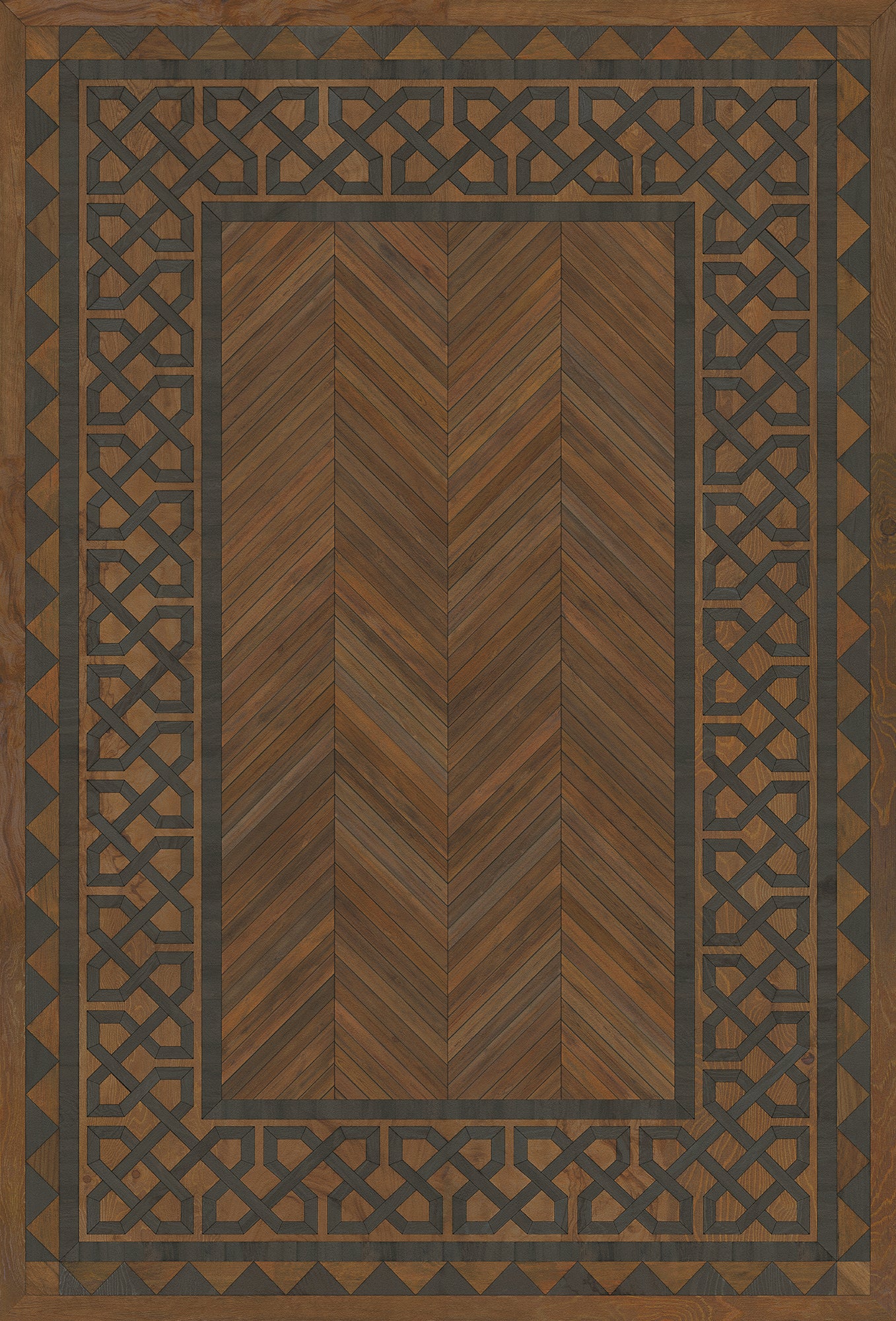 Artisanry - University - Oxford 38x56 Vintage Vinyl Floorcloth