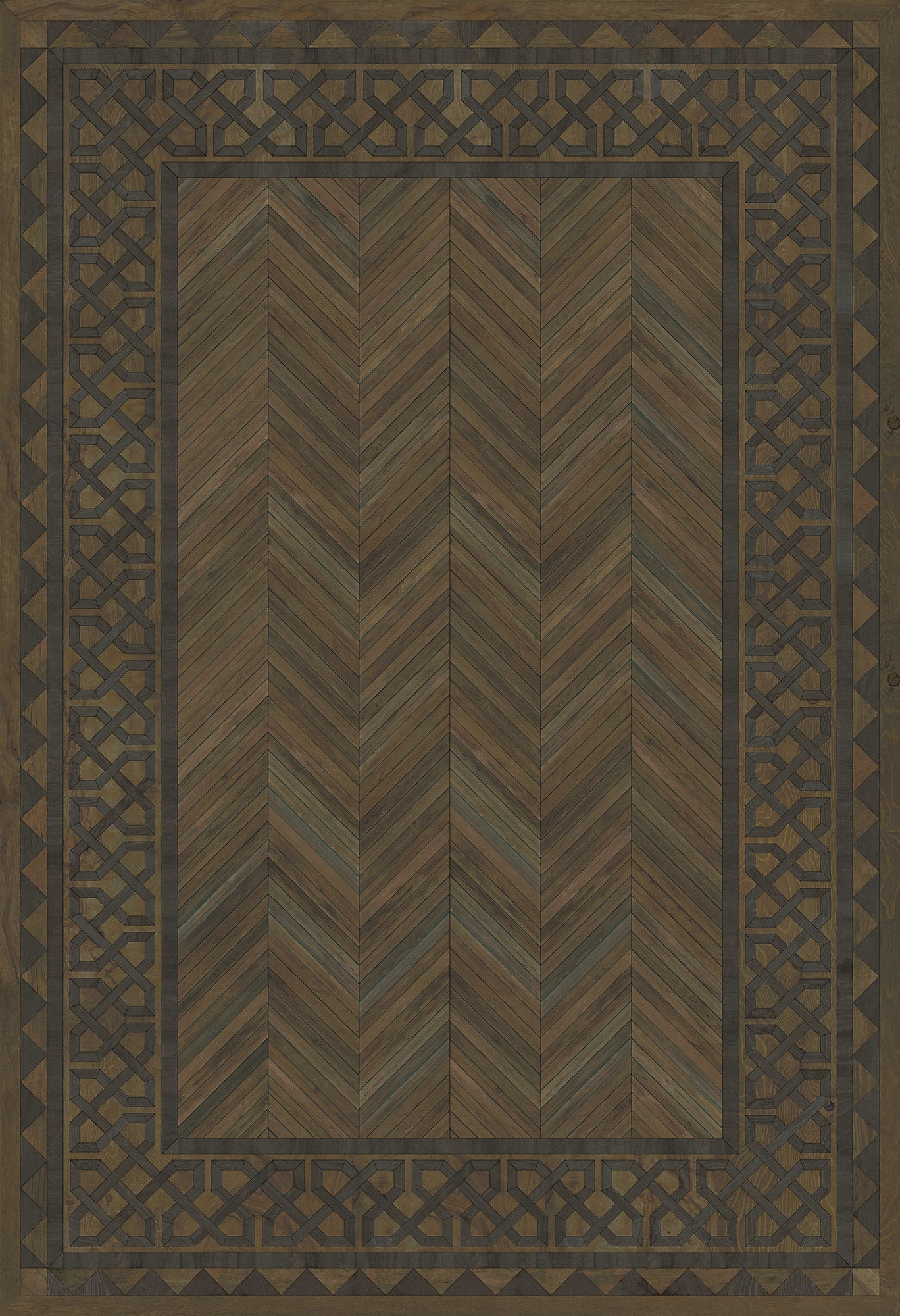 Artisanry - University - Princeton 52x76 Vintage Vinyl Floorcloth