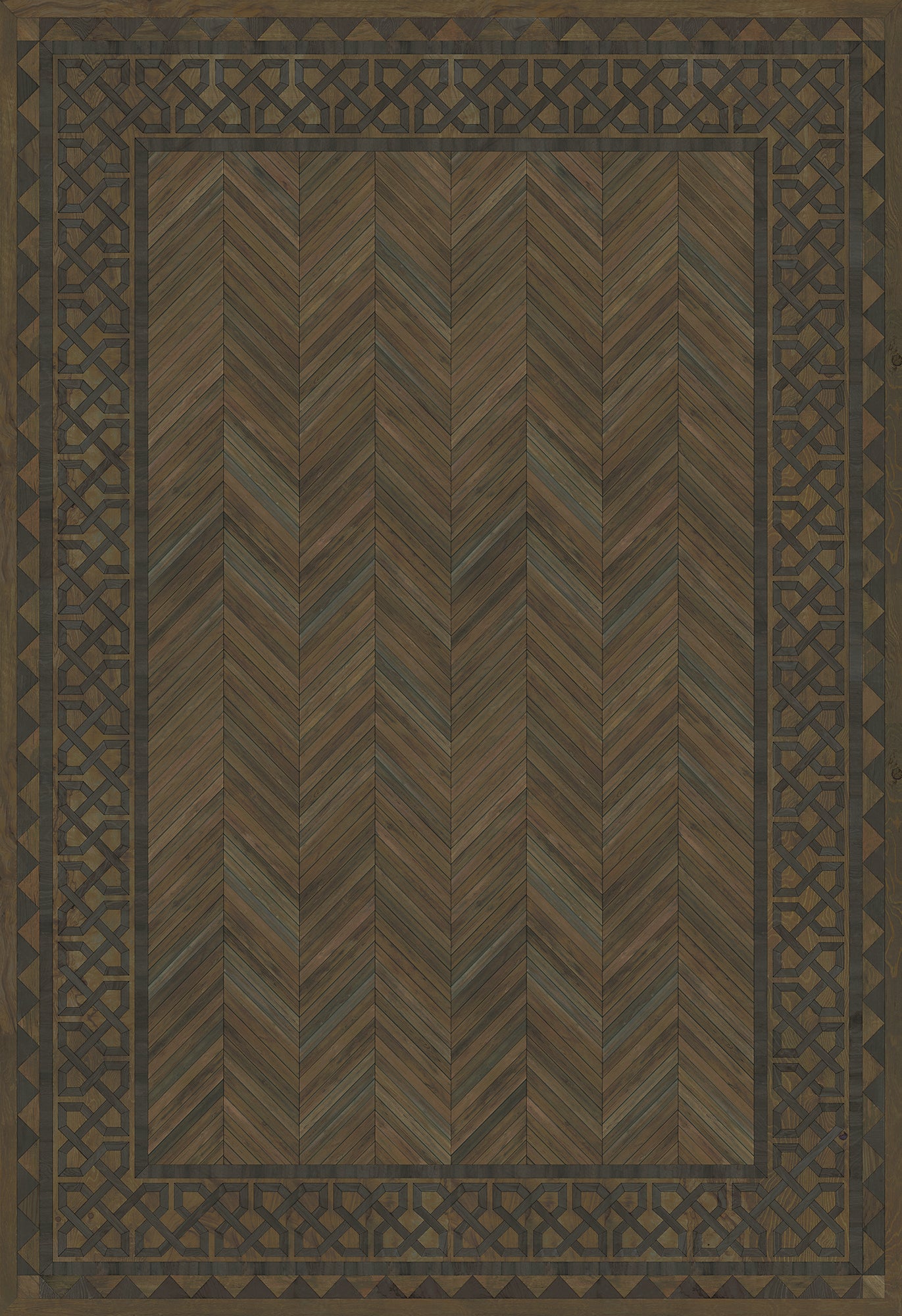 Artisanry - University - Princeton 120x175 Vintage Vinyl Floorcloth