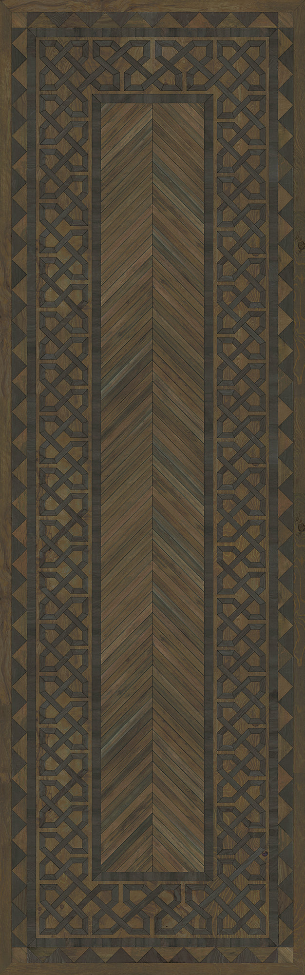Artisanry - University - Princeton 36x115 Vintage Vinyl Floorcloth
