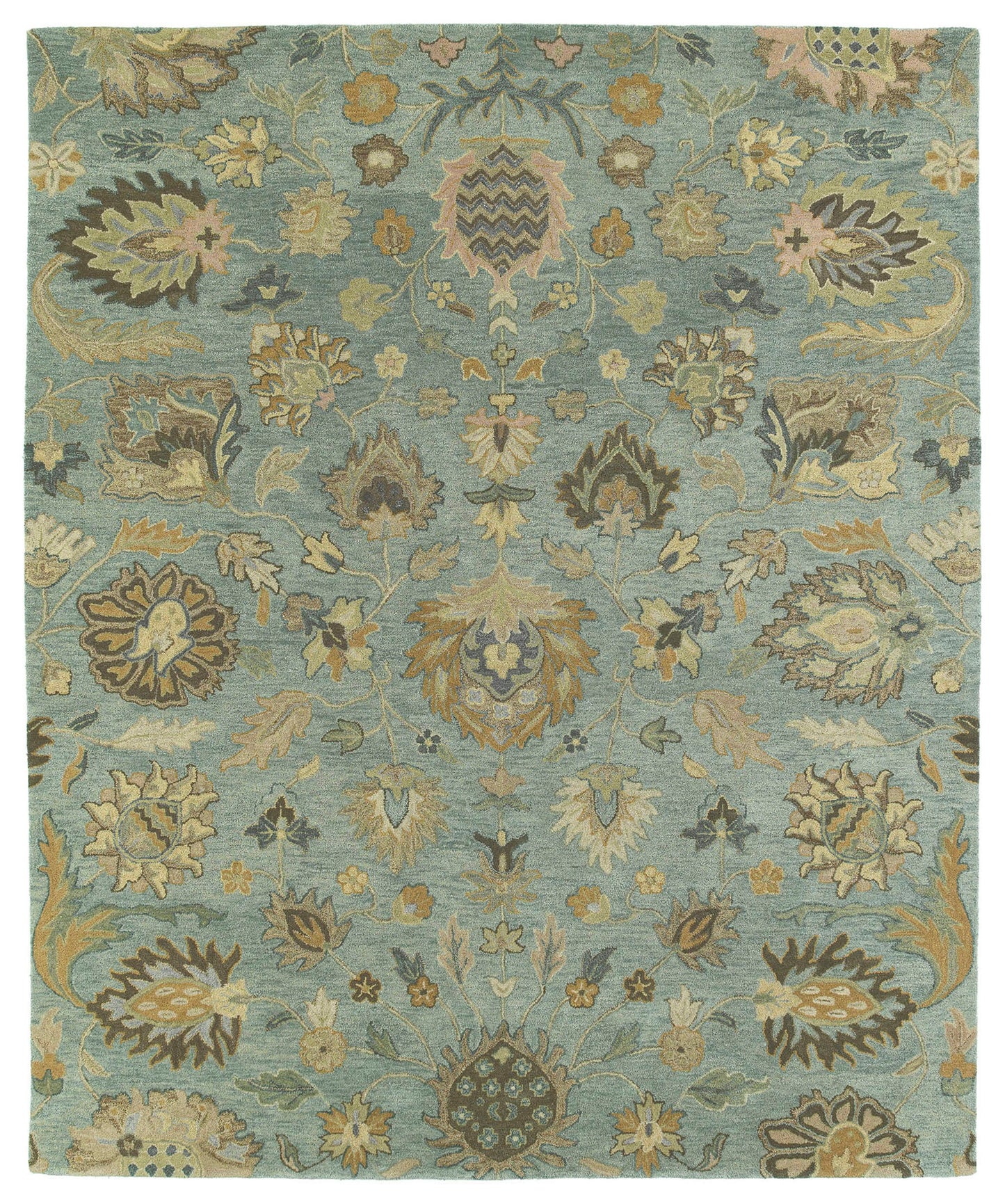 Kaleen Helena Collection Light Spa Area Rug 4' x 6'