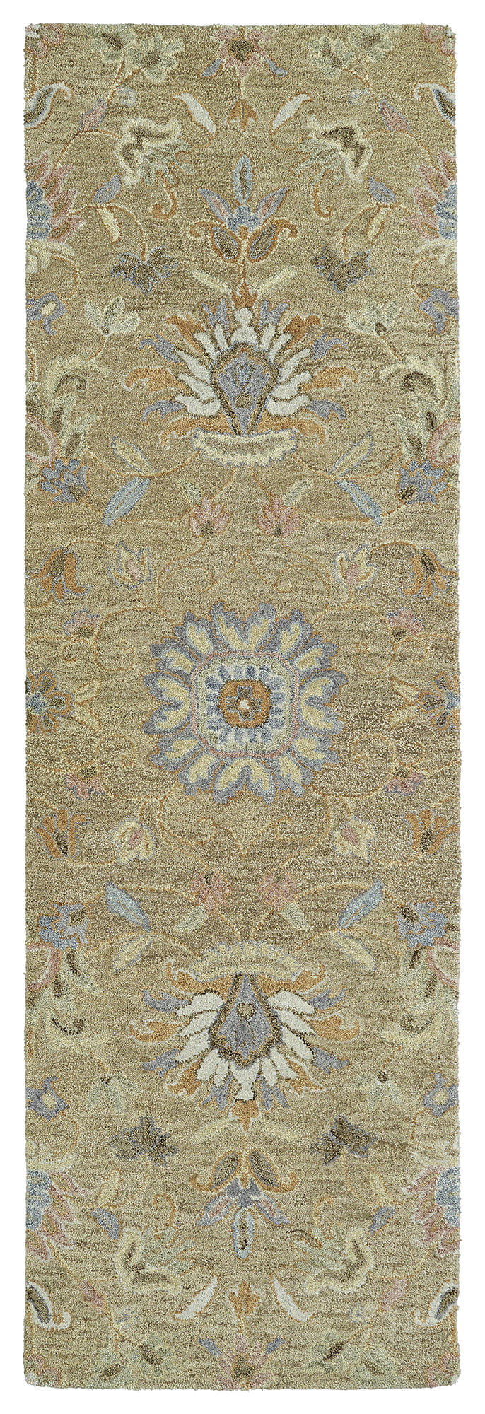 Kaleen Helena Collection Lt Brown MilkChocolate Throw Rug 2' x 3'