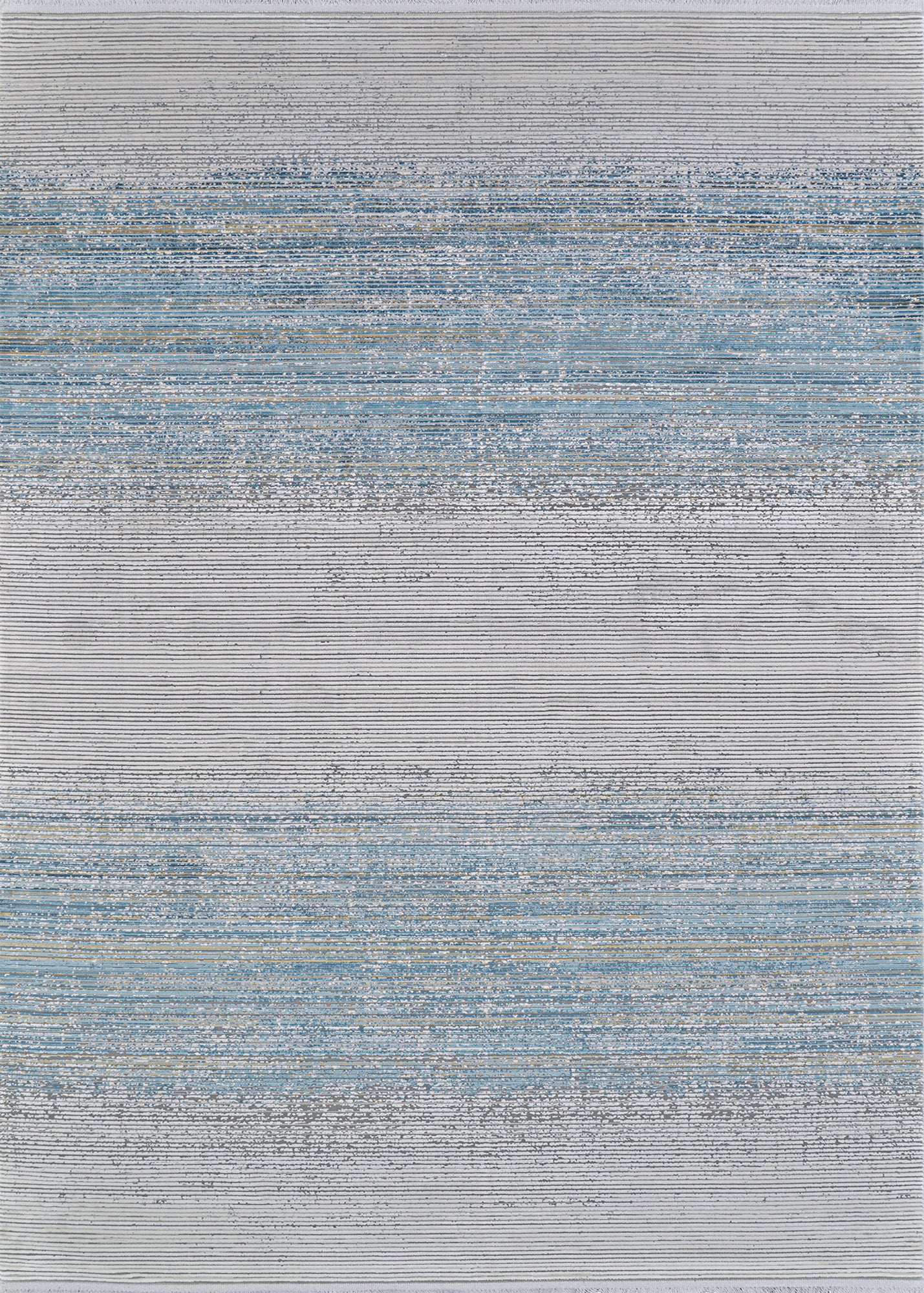 Couristan Siena Ombre Blue-Gold-Ivory Rug 5'3" x 7'2"