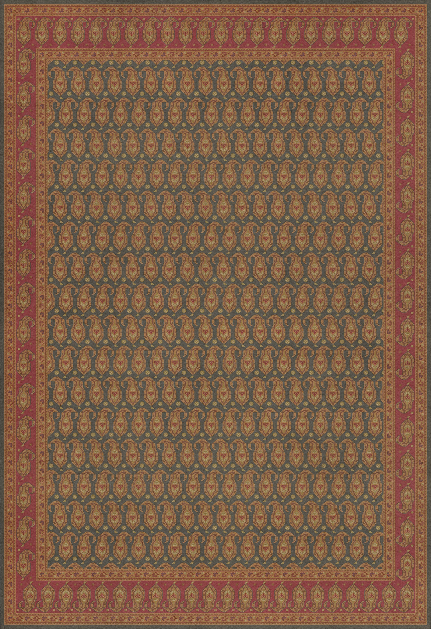 Persian Bazaar - Kintala - Lolo 96x140 Vintage Vinyl Floorcloth