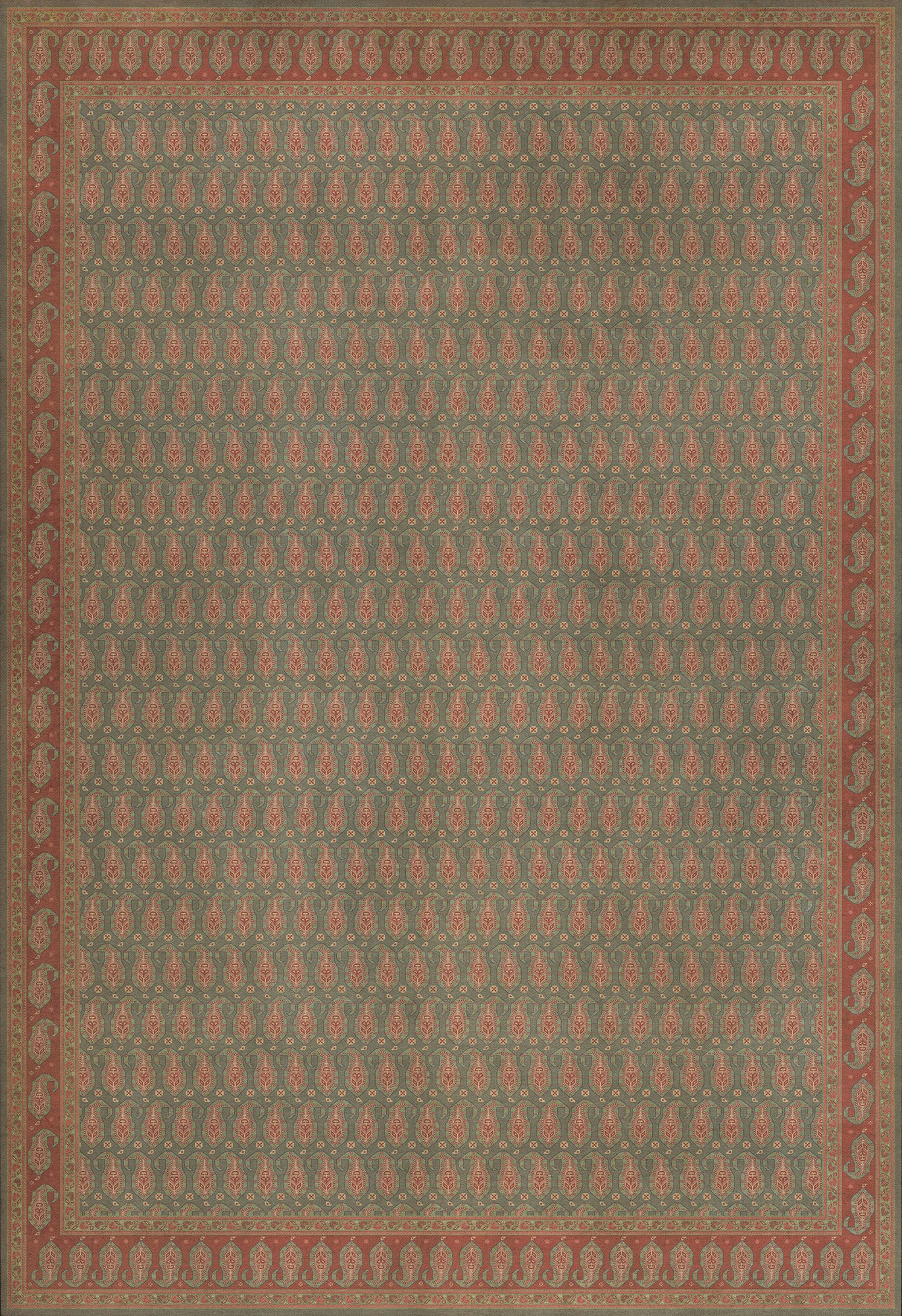 Persian Bazaar - Kintala - Mora 120x175 Vintage Vinyl Floorcloth